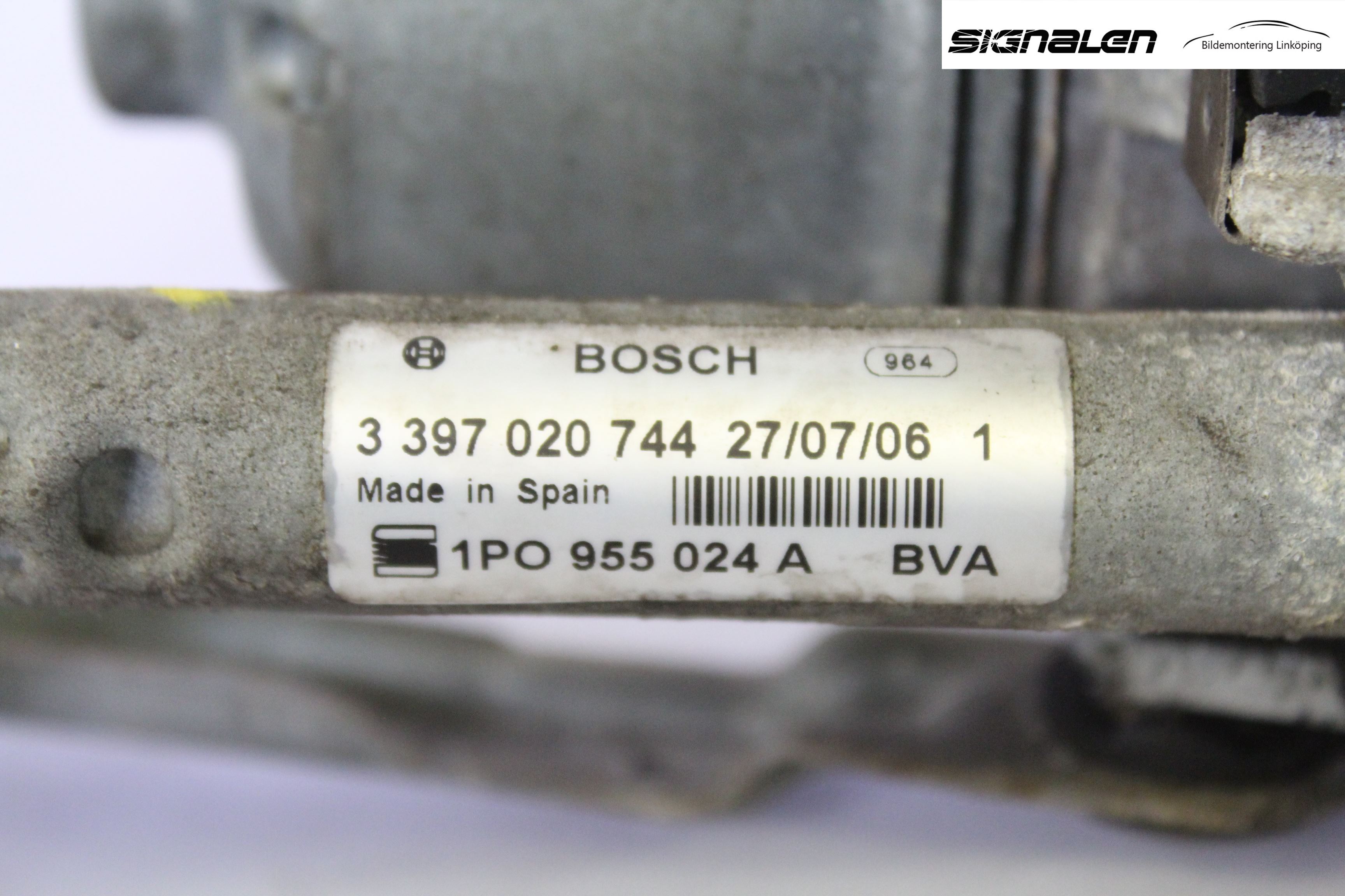 Seat LEON 06-12 Torkarmotor Vindruta