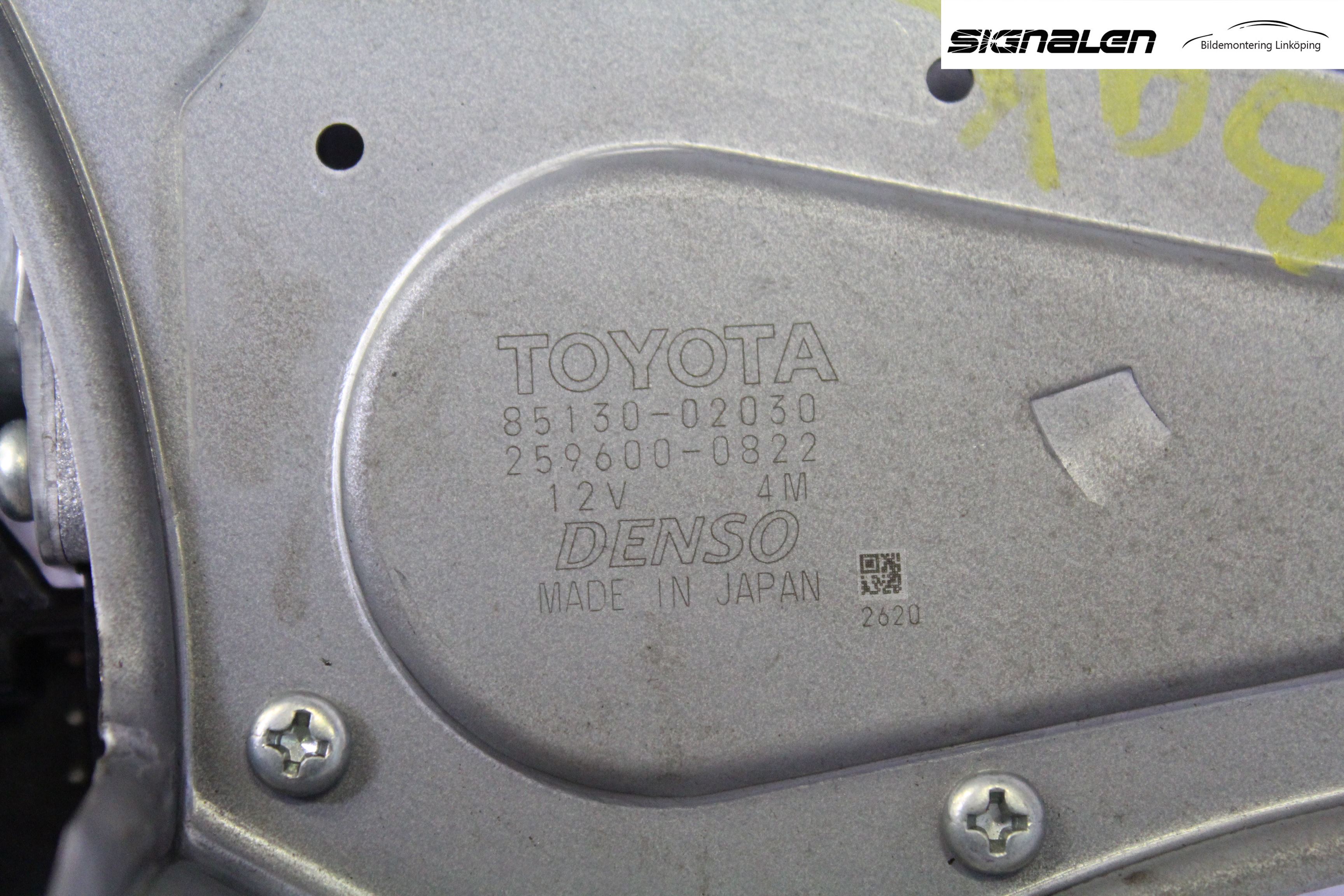 Toyota AURIS 10-12 Torkarmotor Baklucka