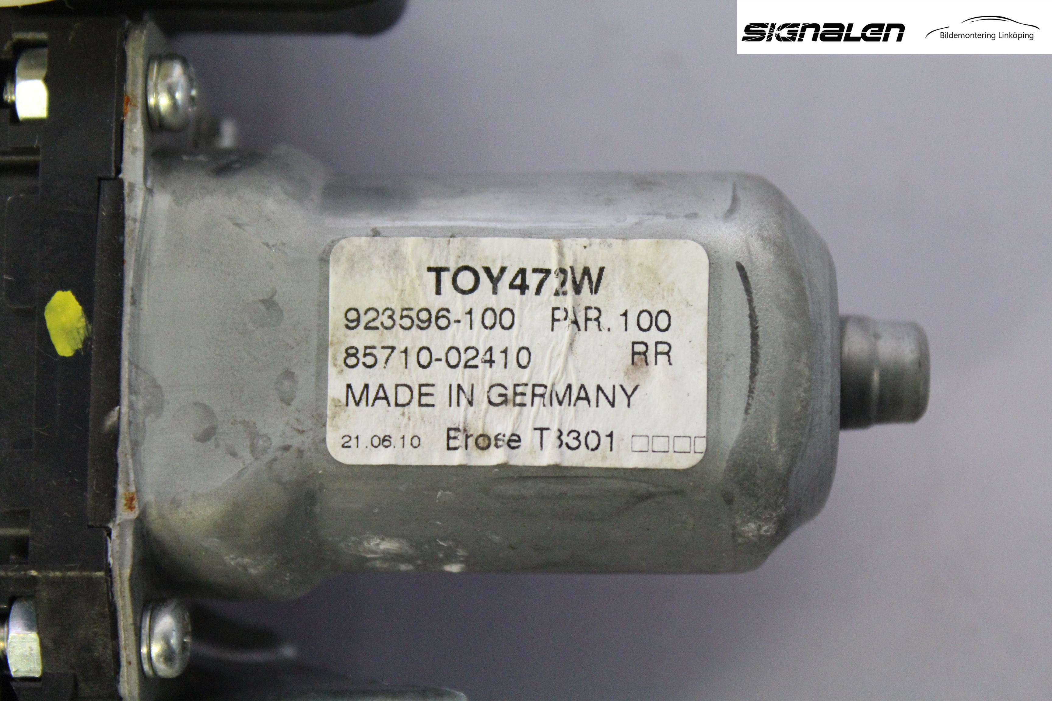 Toyota AURIS 10-12 Fönsterhiss El Kompl