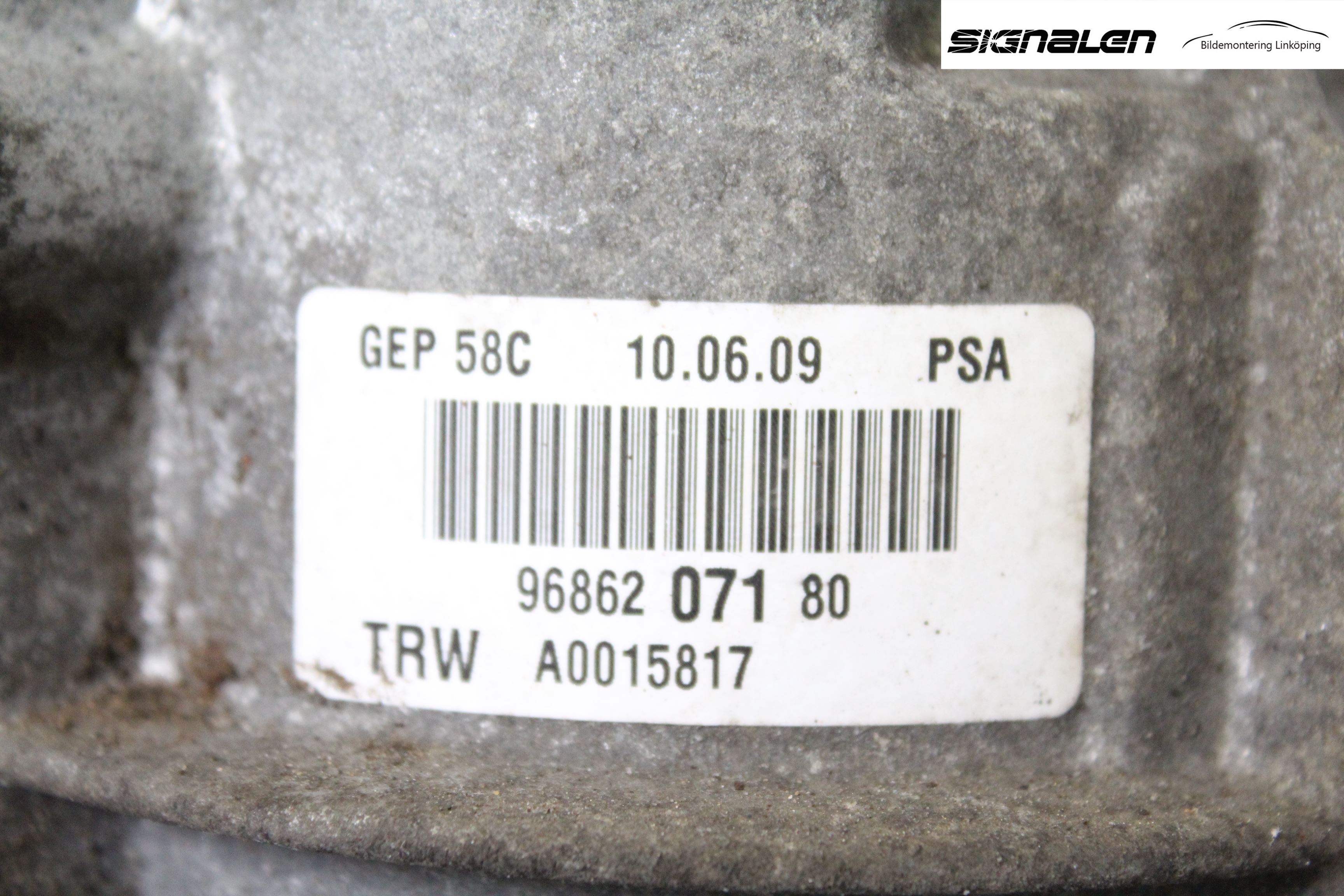 Peugeot 308 08-13 Styrservo Pump Elektrisk