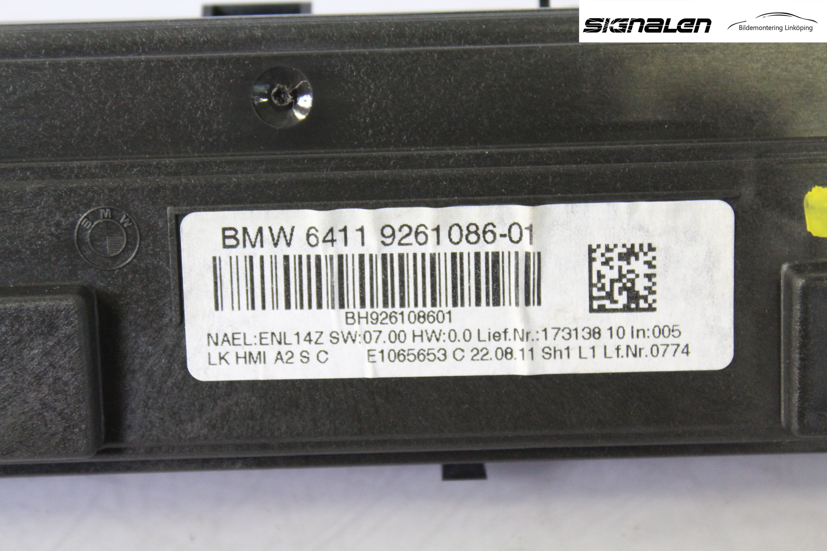 BMW 1 F20/F21 11-19 Ac Styrenhet Ac Manöveren