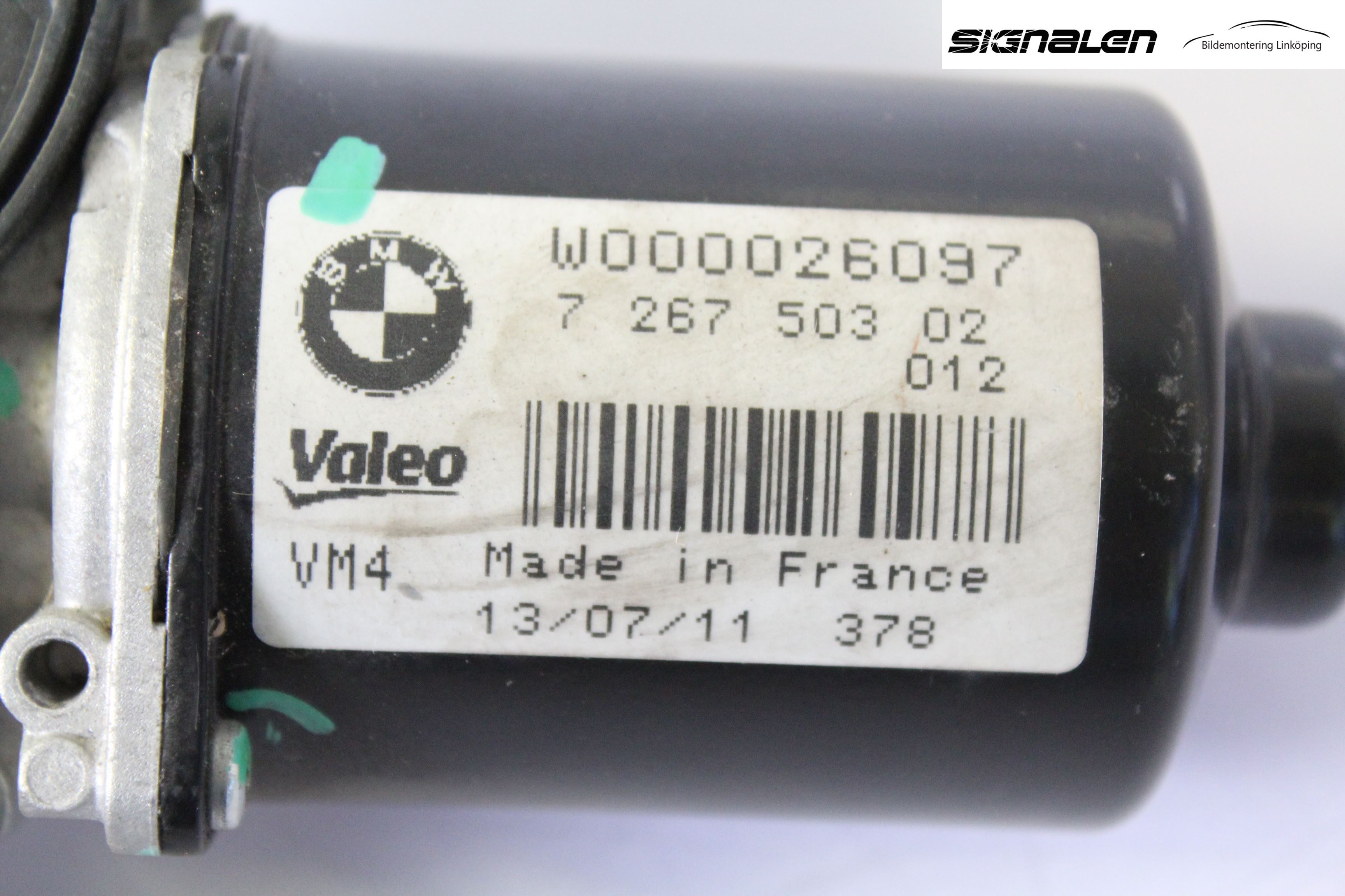 BMW 1 F20/F21 11-19 Torkarmotor Vindruta