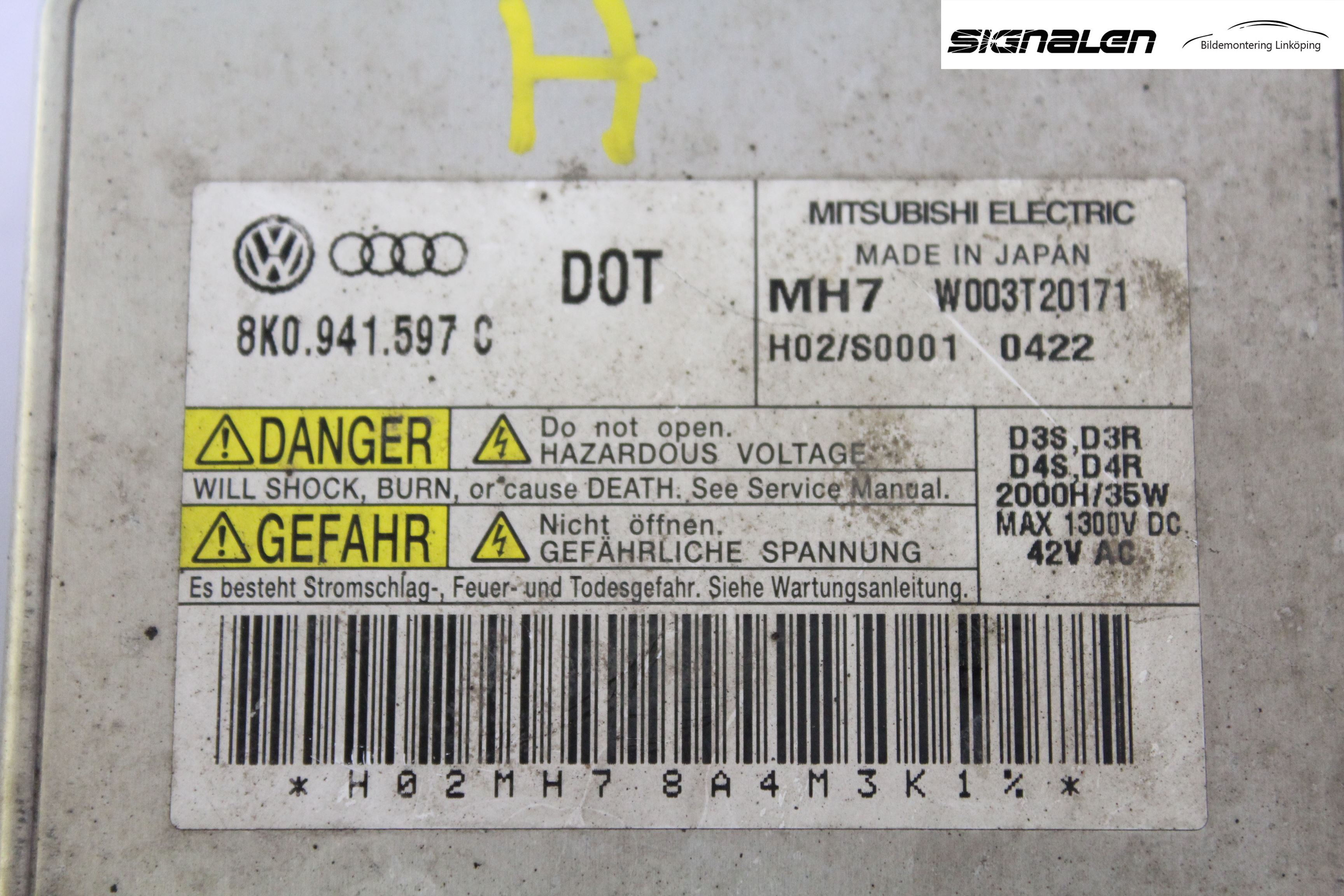 Audi A6/S6     05-11 Styrenhet Strålkastare