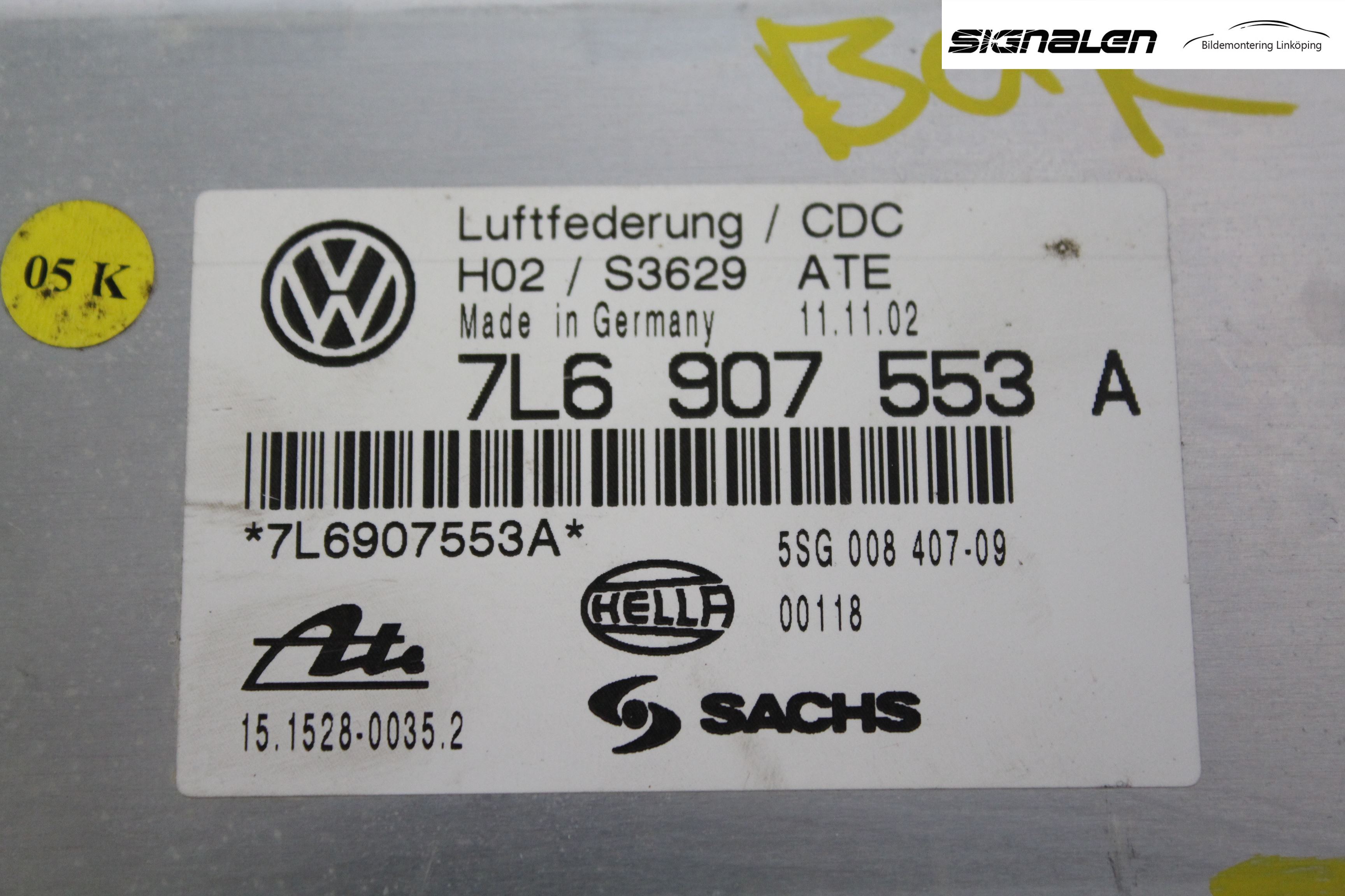 Volkswagen VW TOUAREG 7L 03-10 Styrenhet Fjädring