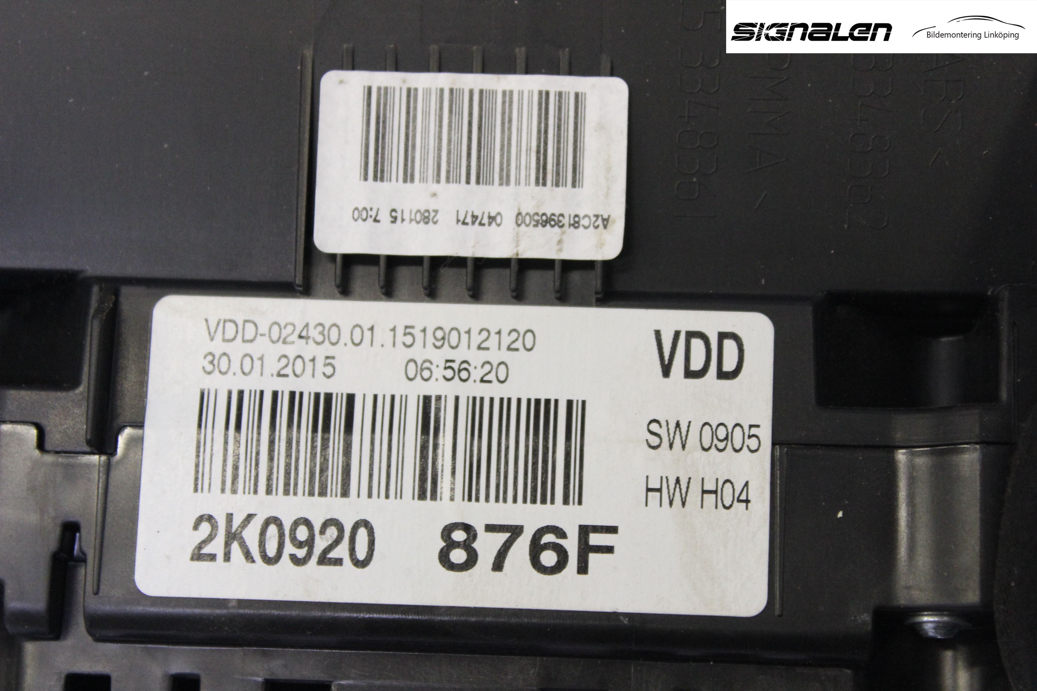 Volkswagen VW CADDY 11-15 Instrument Komb