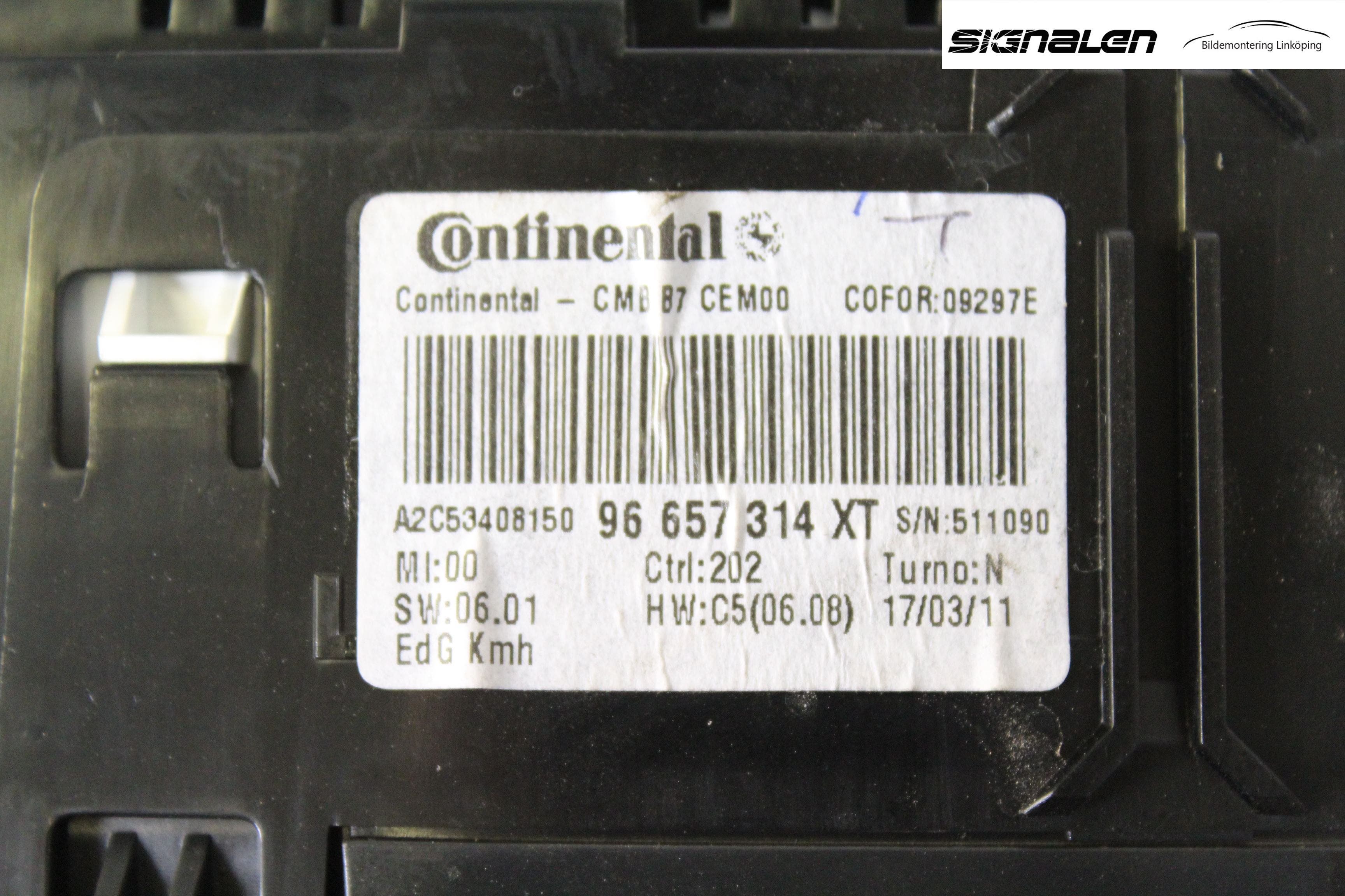 Citroen C4 II 11-18 Instrument Komb