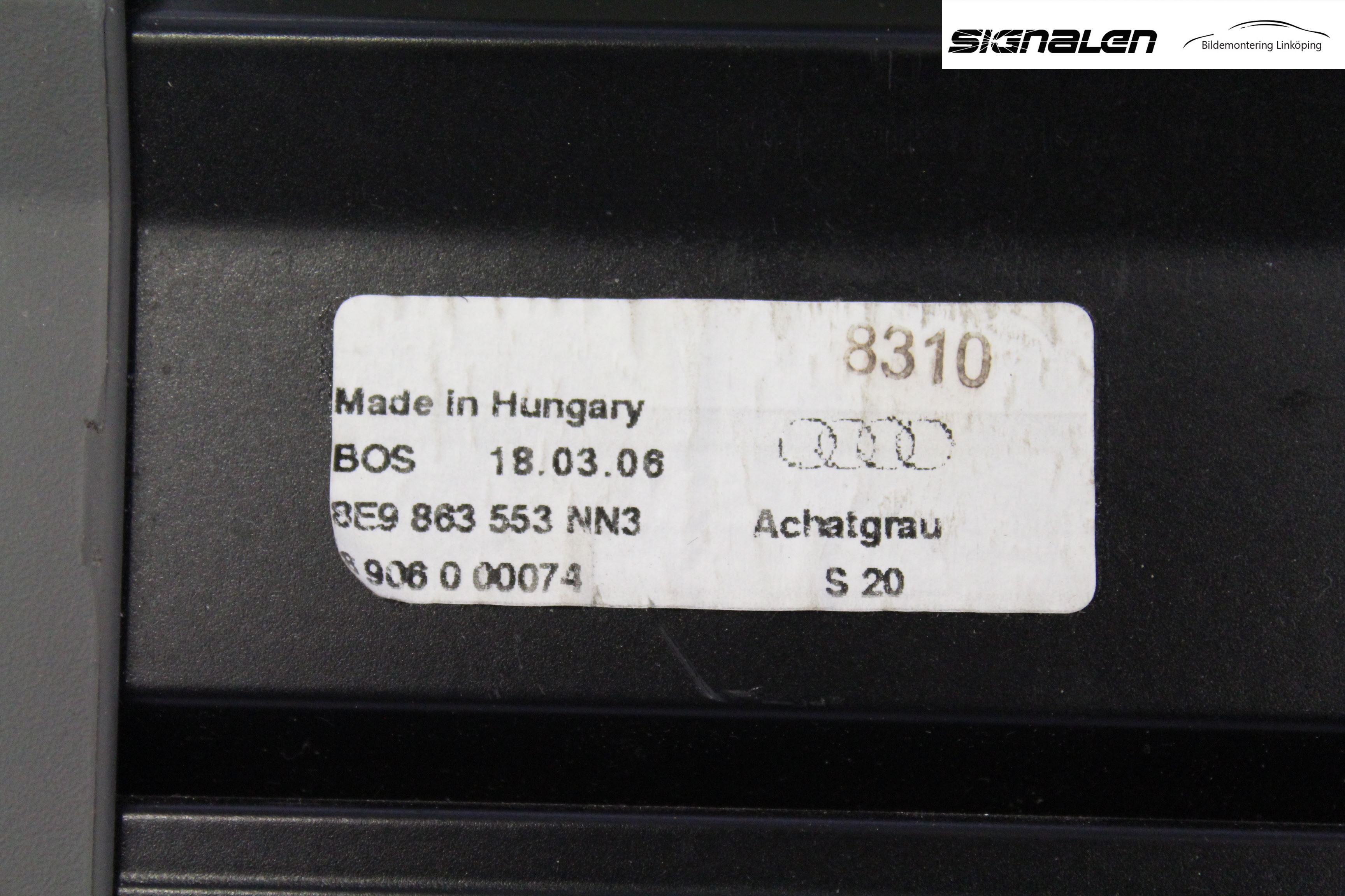 Audi A4/S4 05-07 Insynskydd