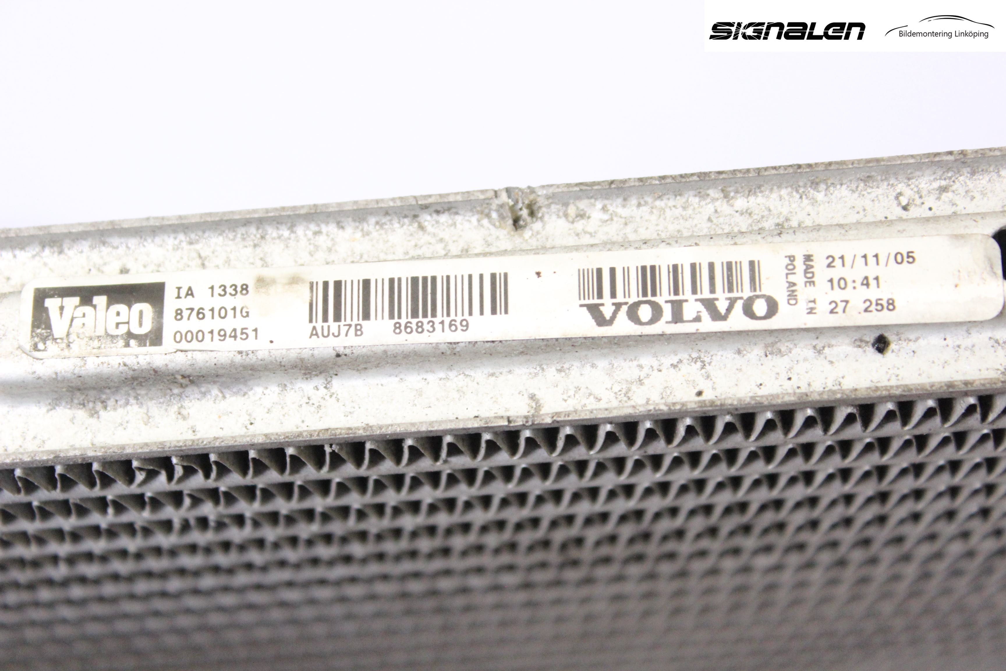 Volvo S60 05-10 Laddluft-Intercooler Kyl