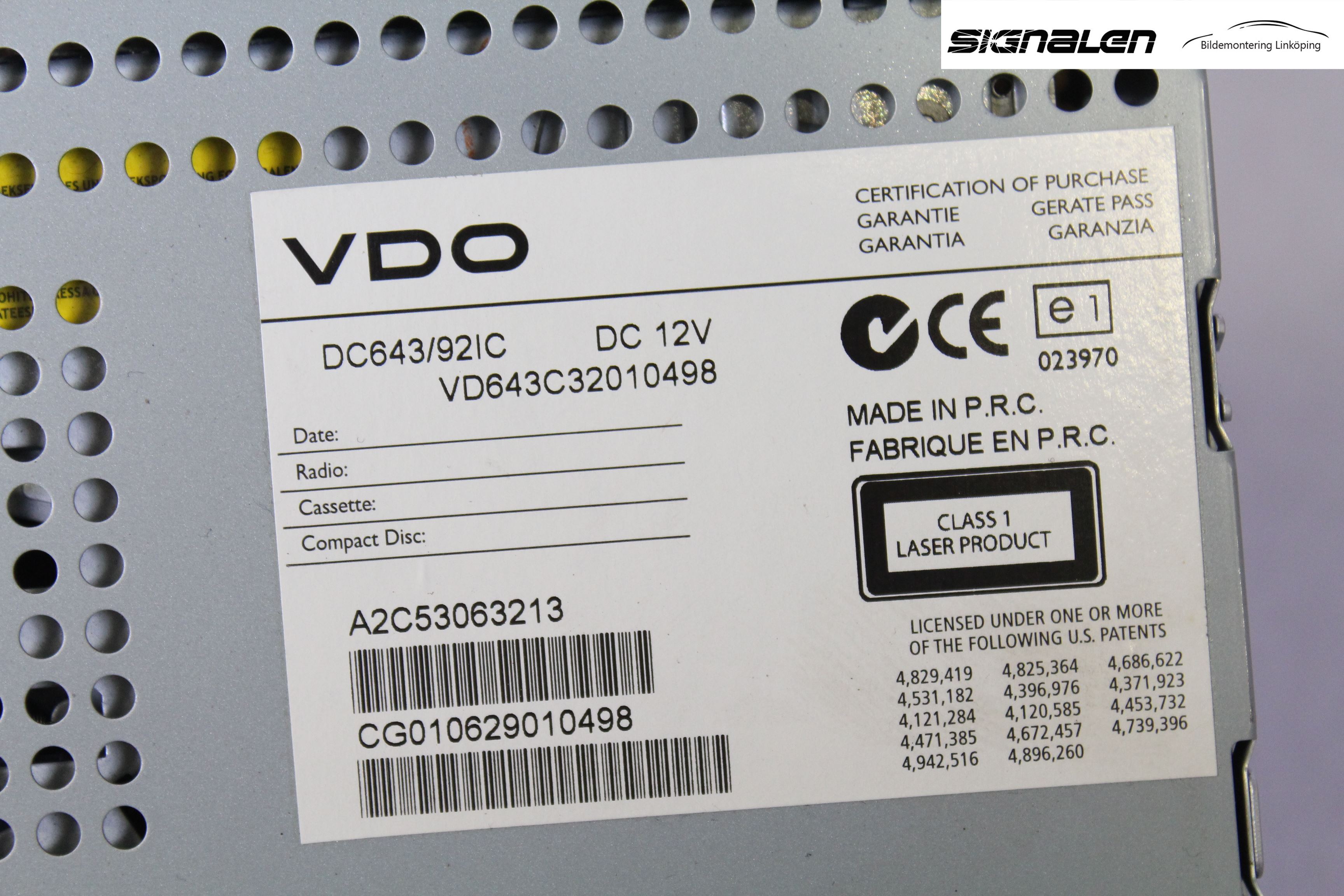 Subaru IMPREZA II  06-07 Cd Radio - Multimediapanel