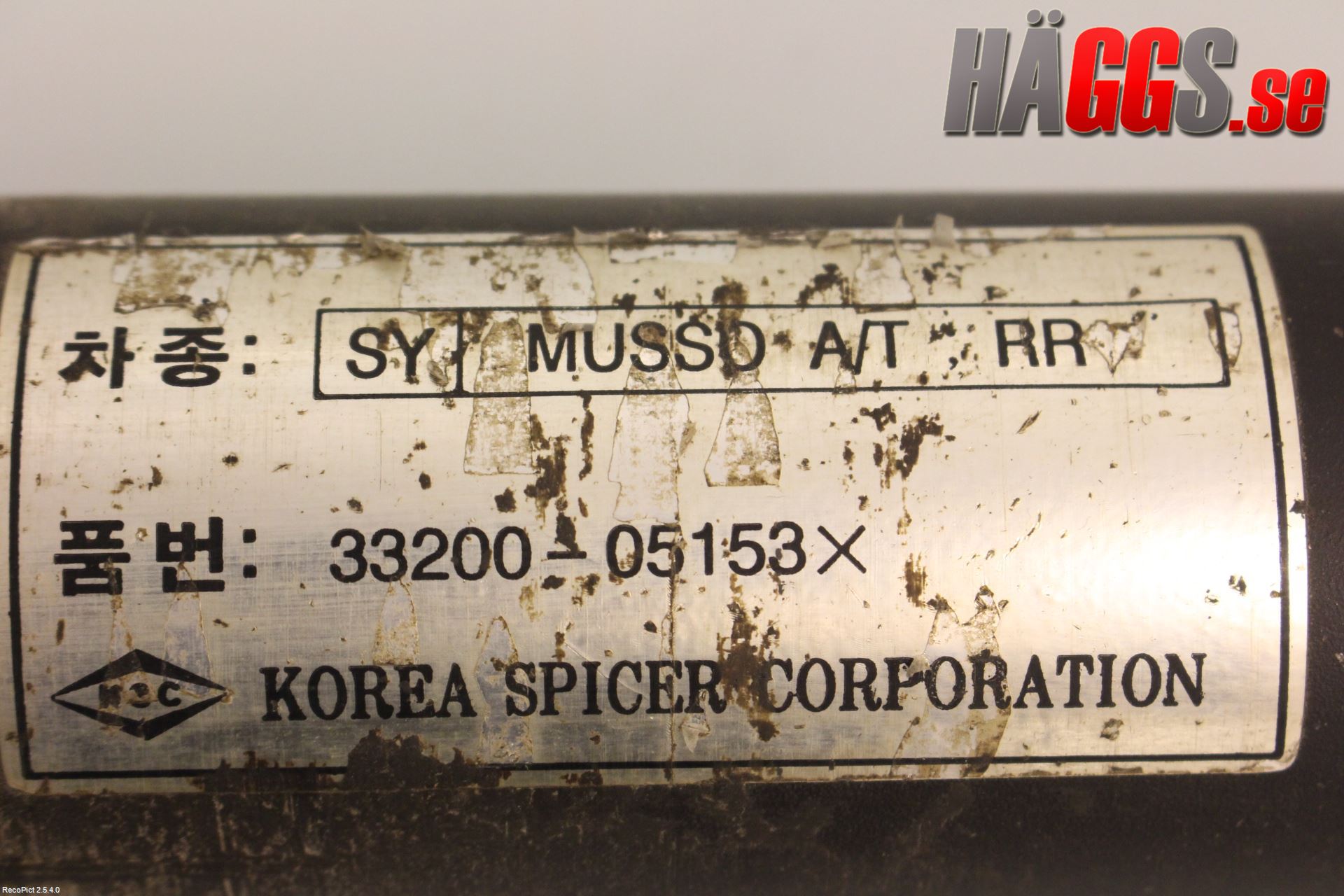 SsangYong SSANG YONG MUSSO Mellanaxel Komp