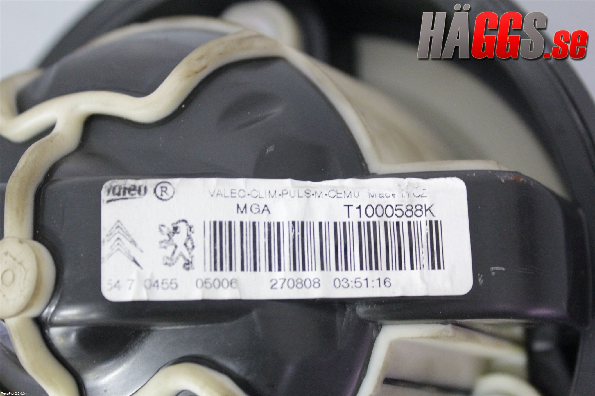 Peugeot 308 08-13 Ac Värmefläkt