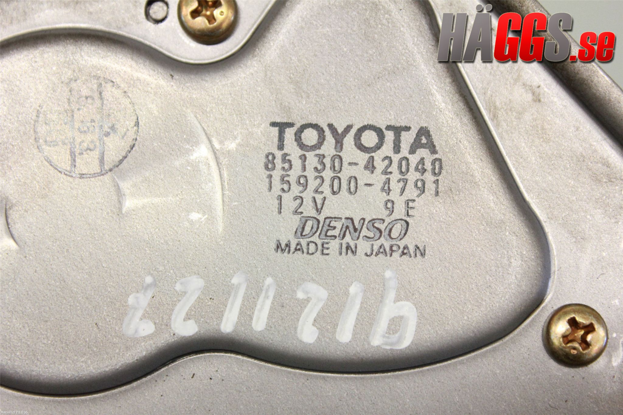 Toyota RAV 4 00-06 Torkarmotor Baklucka