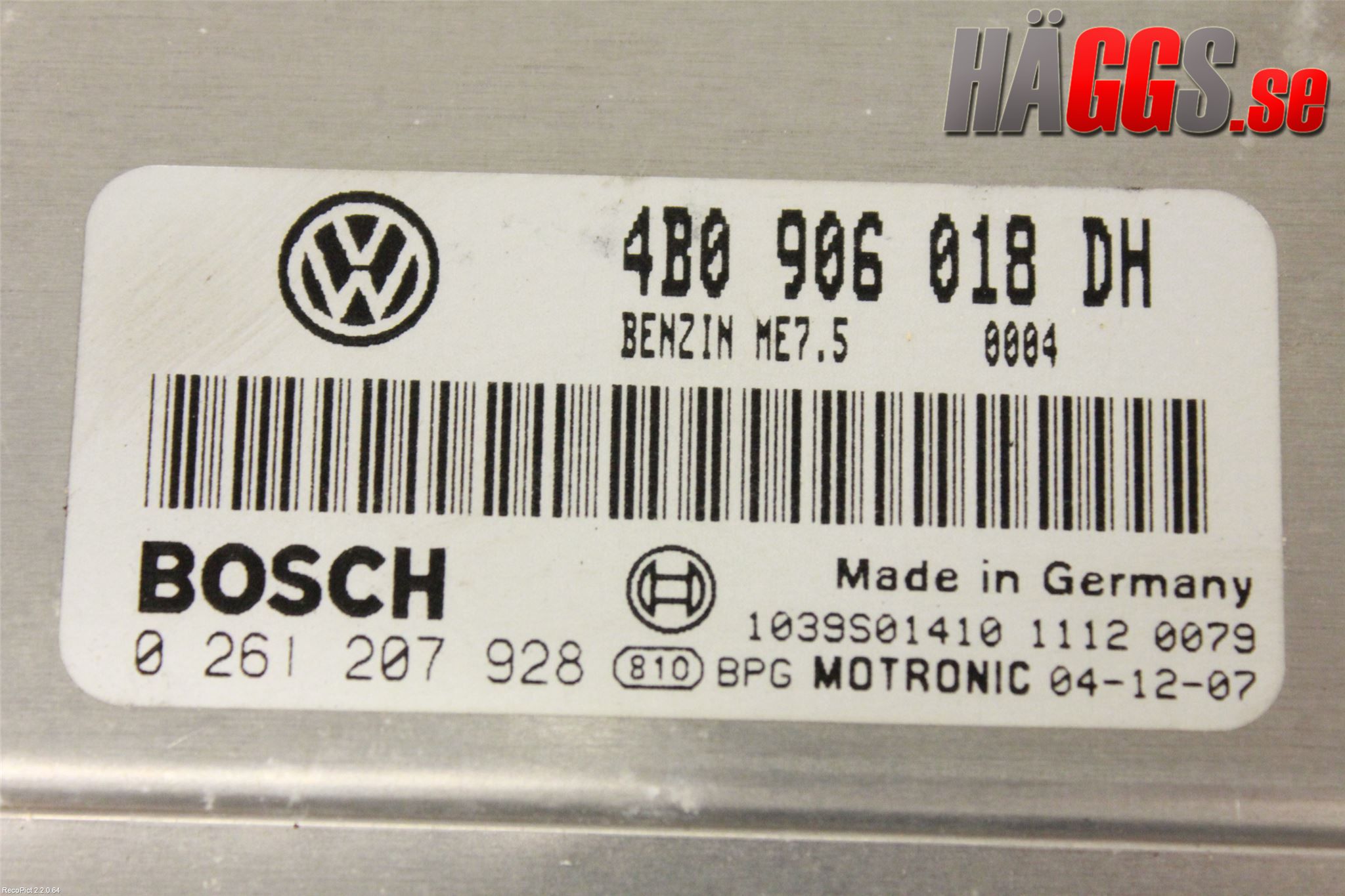 Skoda SUPERB 01-08 Styrenhet Insprut Bensin