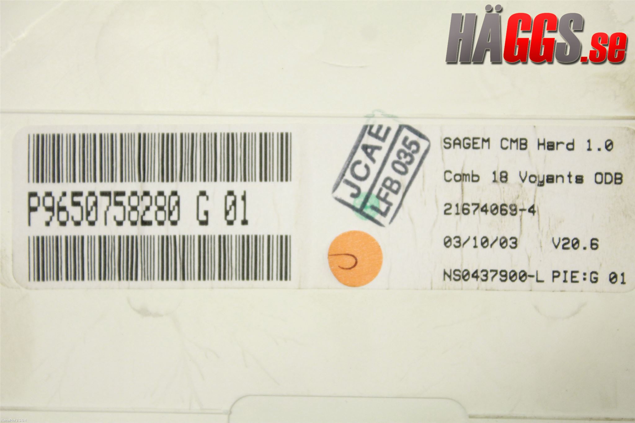 Citroen C2 Instrument Komb