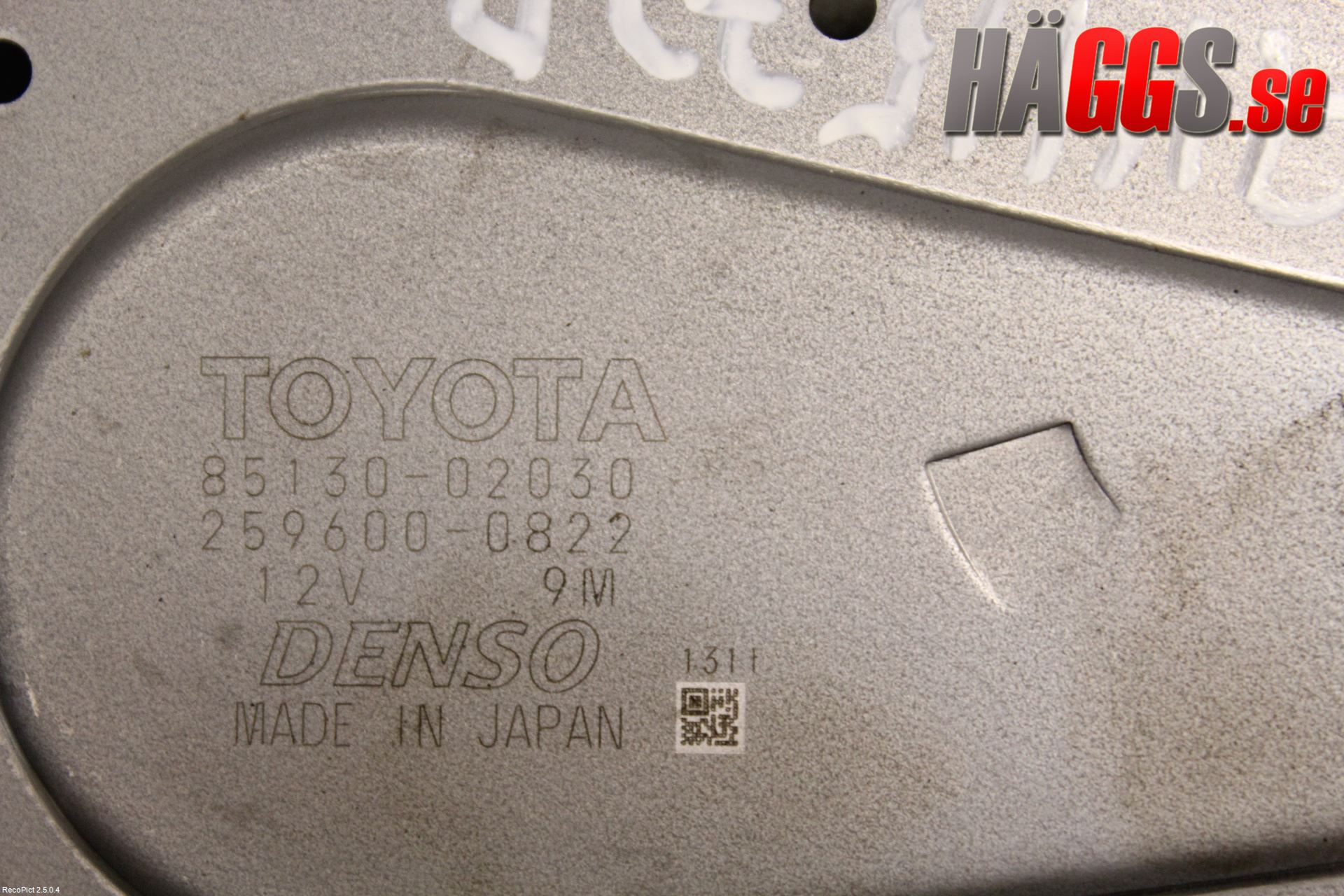 Toyota AURIS 10-12 Torkarmotor Baklucka