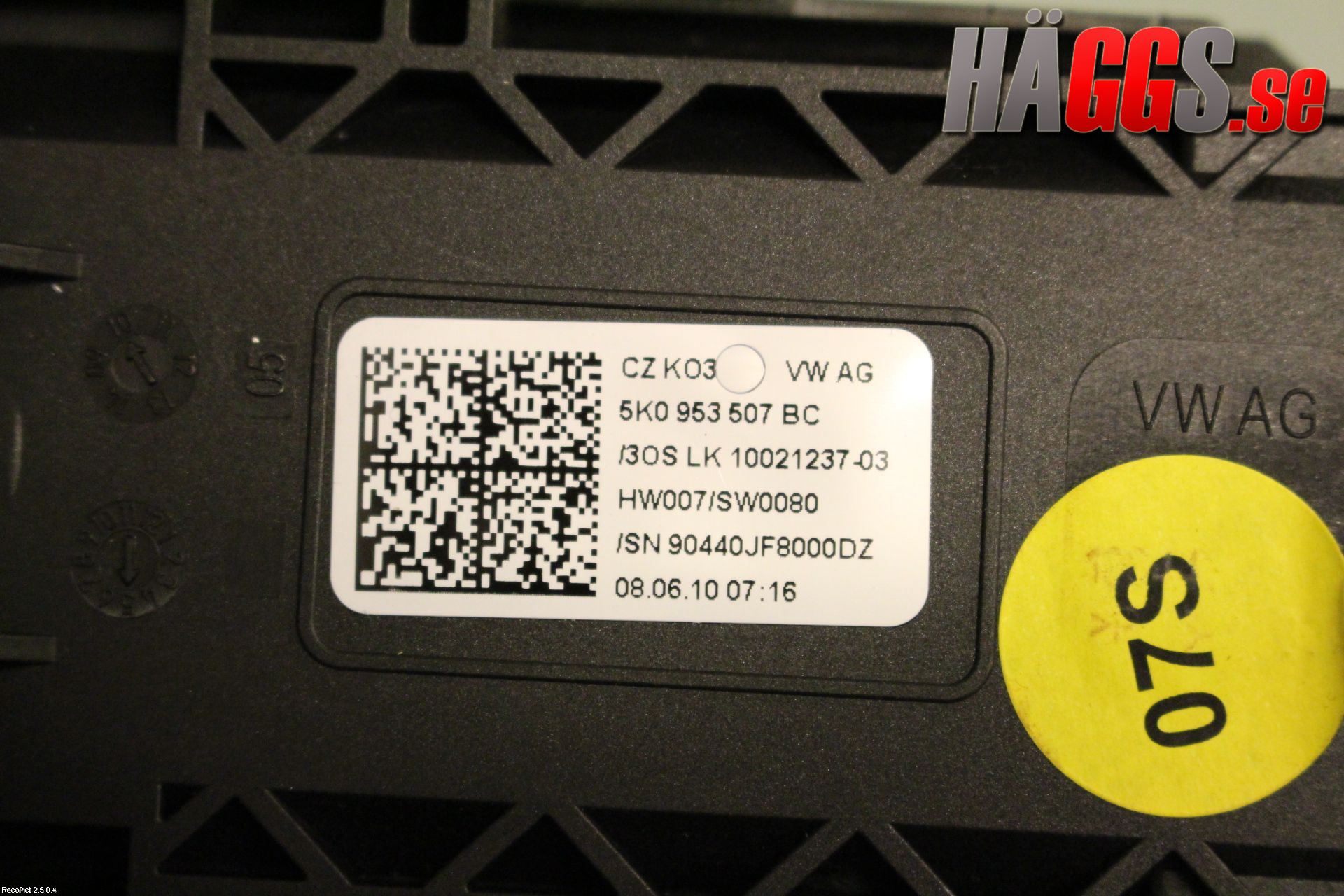 Volkswagen VW GOLF VI 09-13 Spakcentral