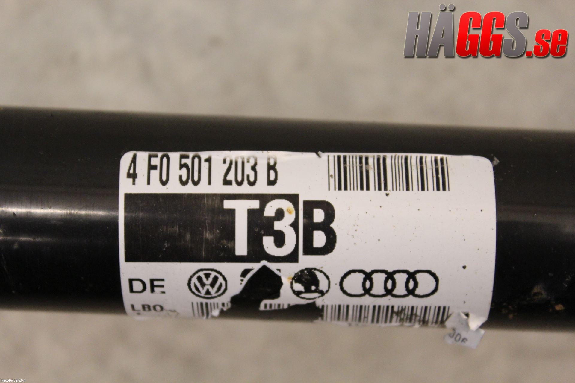Audi ALLROAD 06-11 Drivaxel Bak Höger