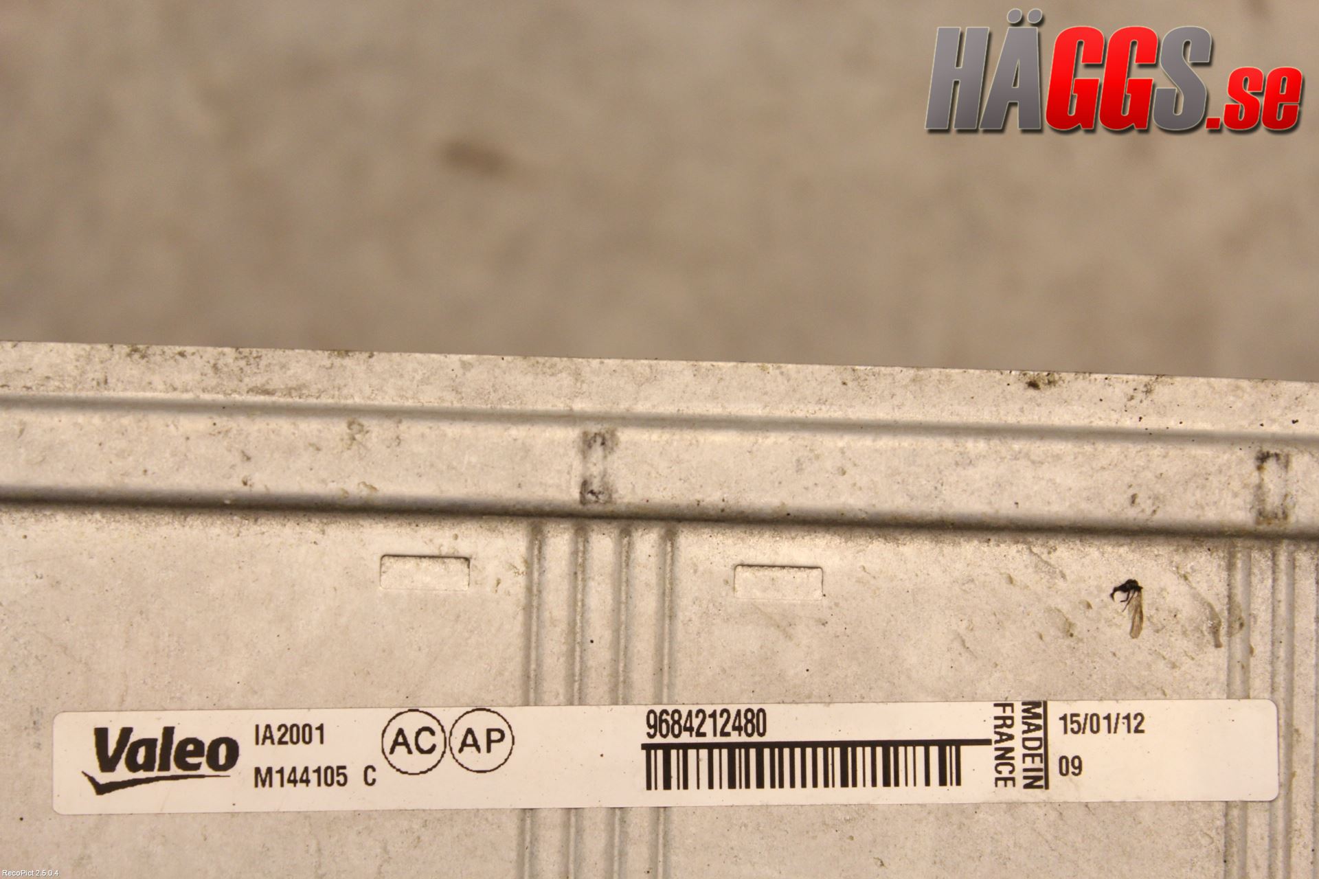 Peugeot PARTNER 08-15 Laddluft-Intercooler Kyl