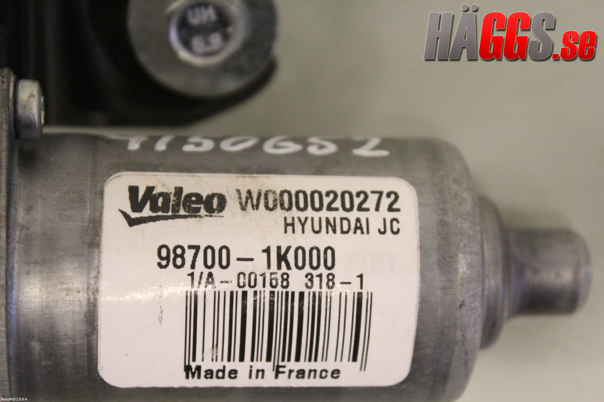 Hyundai ix20 Torkarmotor Baklucka