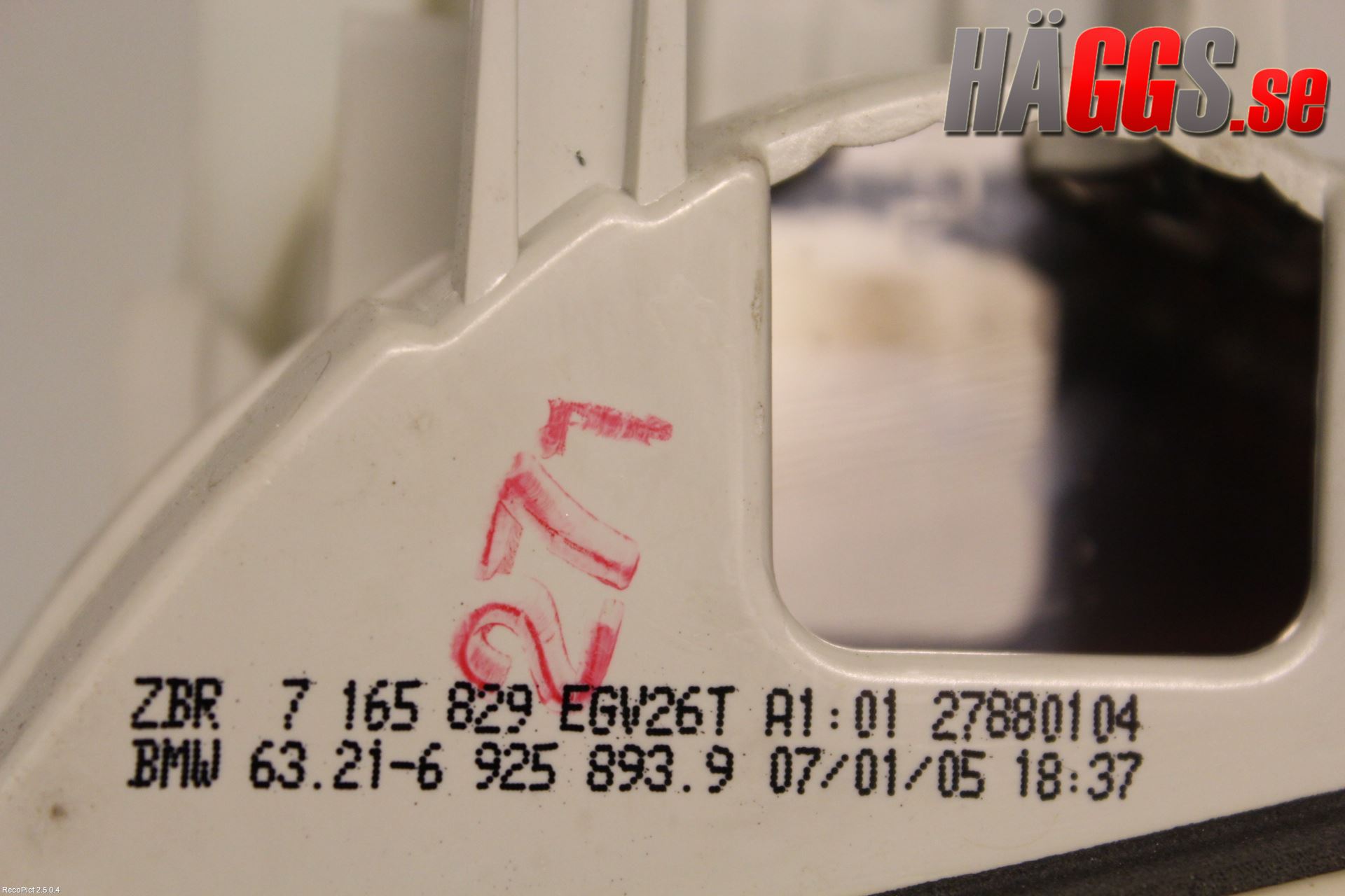 BMW 5 E60/61 Sed/Tou 02-10 Bakljus Lucka Vä