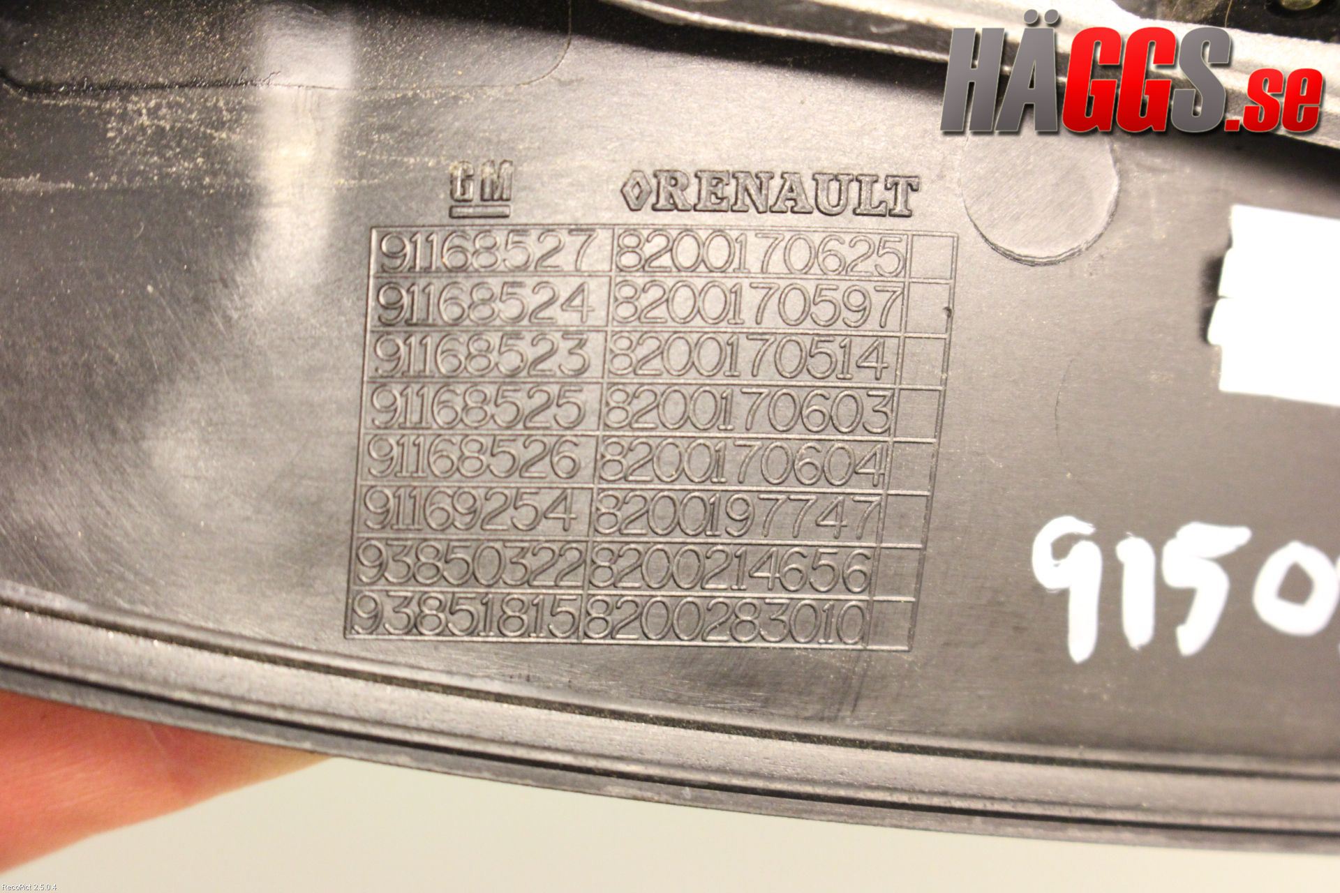 Opel VIVARO 01-14 Dörrhandtag Yttre Hö