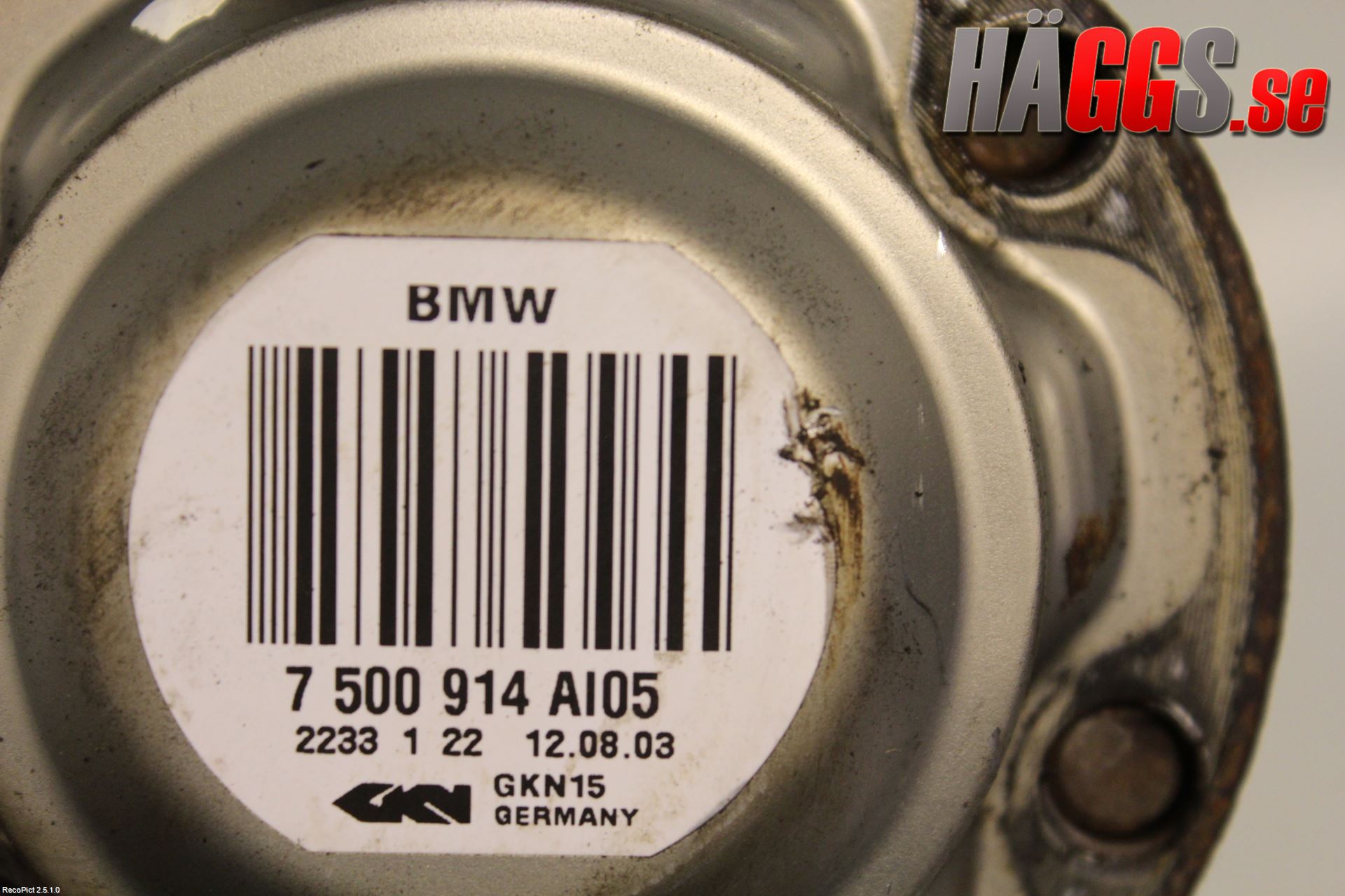 BMW X5 E53     99-06 Drivaxel Bak Vänster