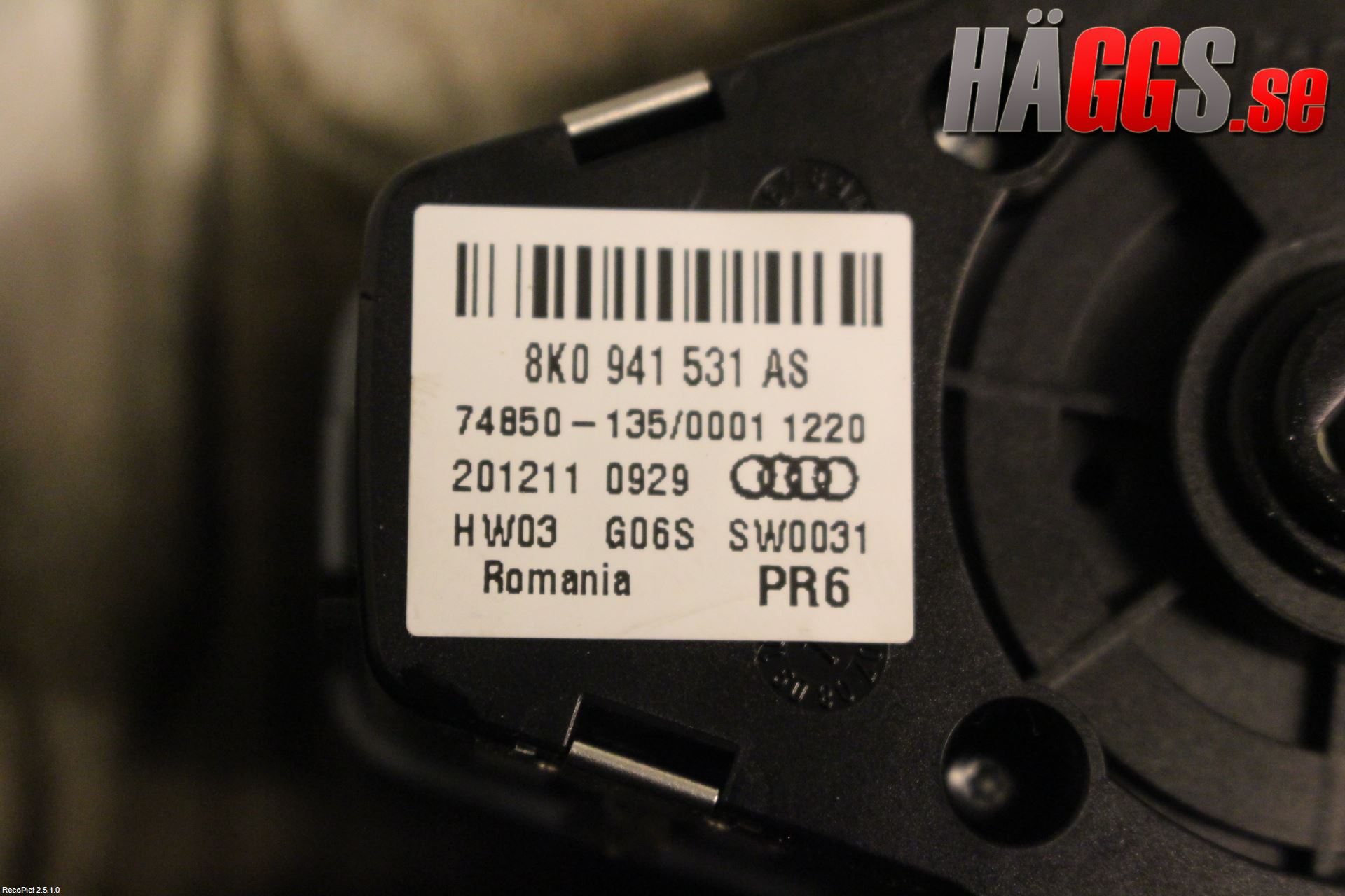 Audi A4 ALLROAD 09-16 Strömställare Ljus