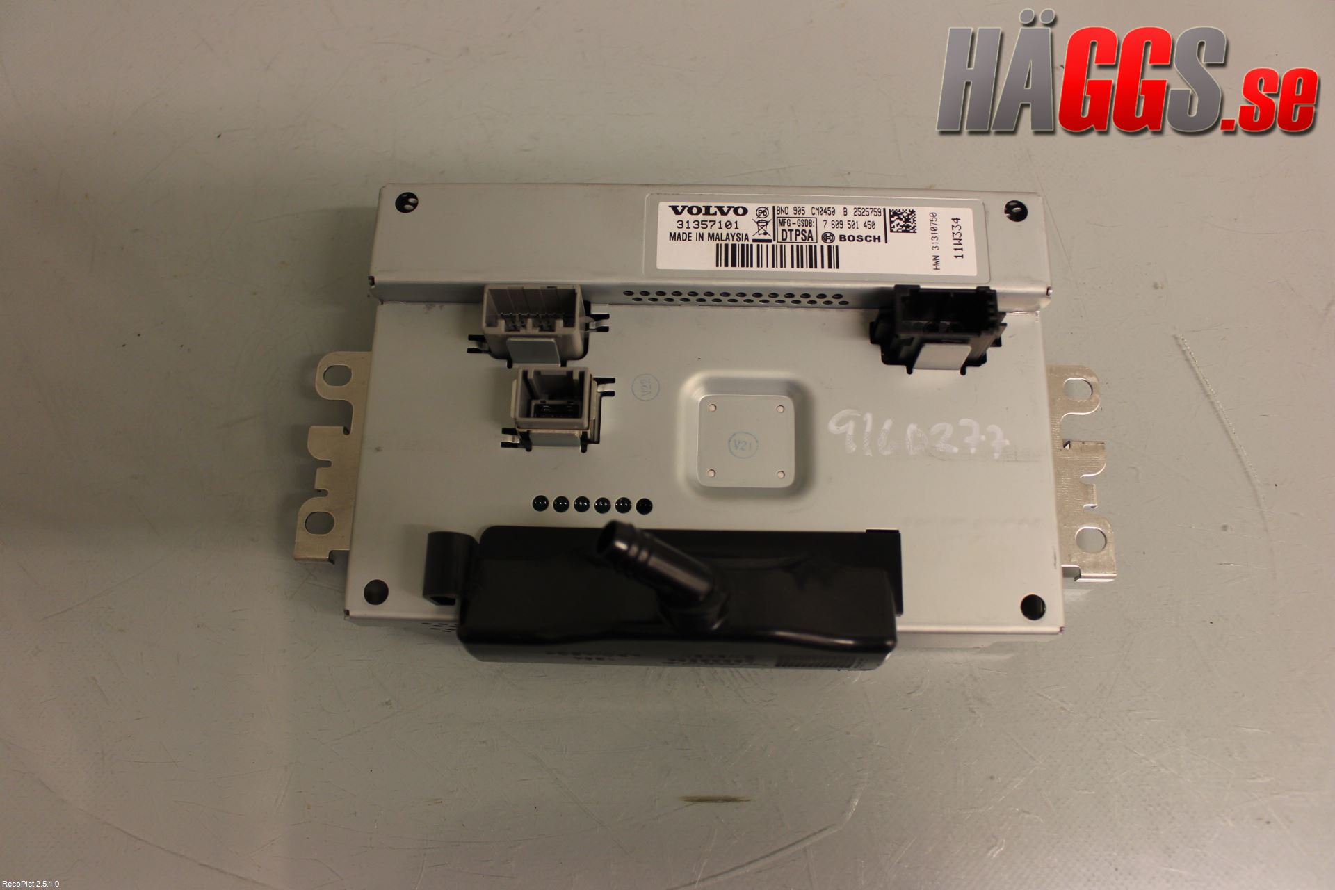 Volvo V70 08-13 Kontrolldisplay