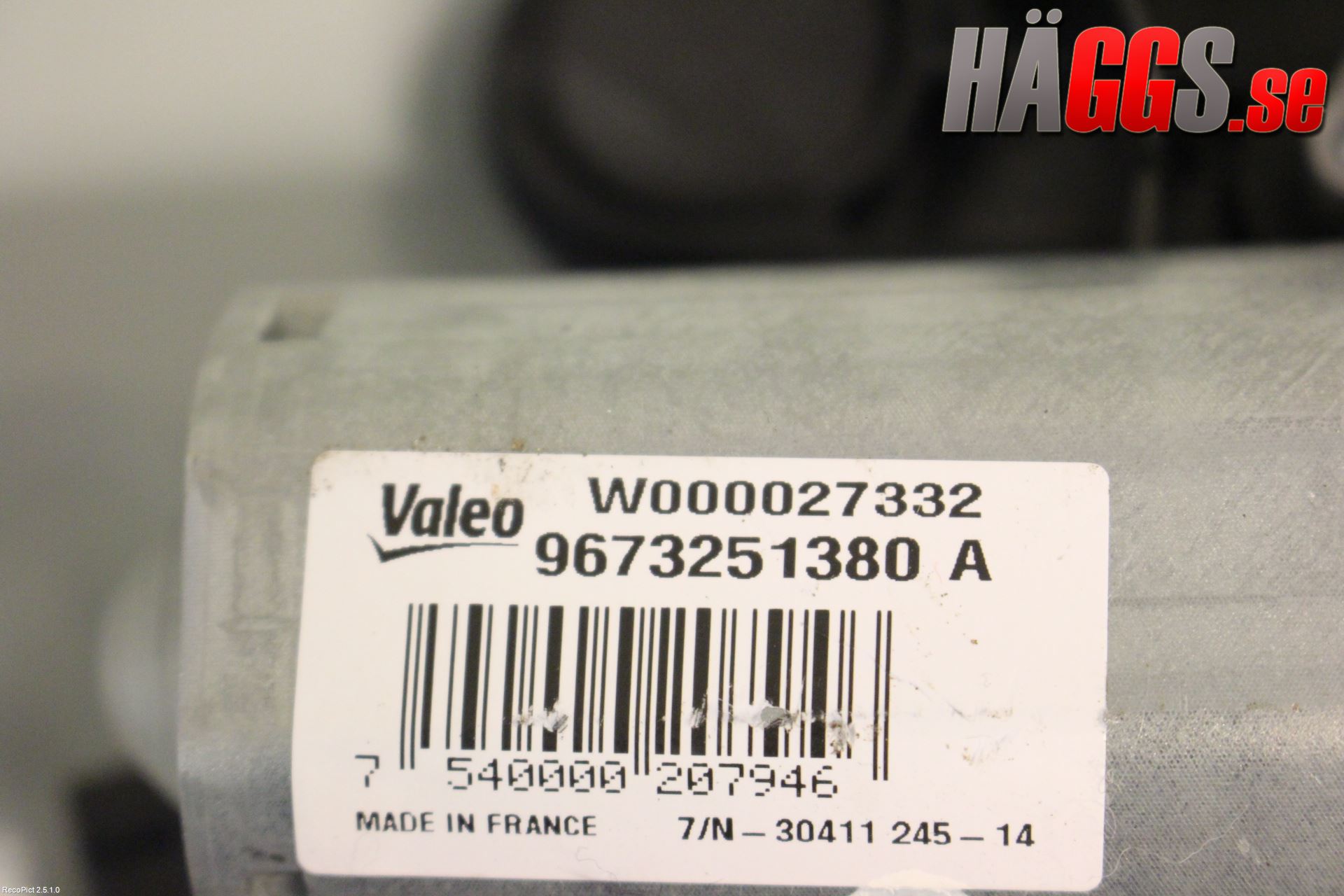 Peugeot 208 12-15 Torkarmotor Baklucka