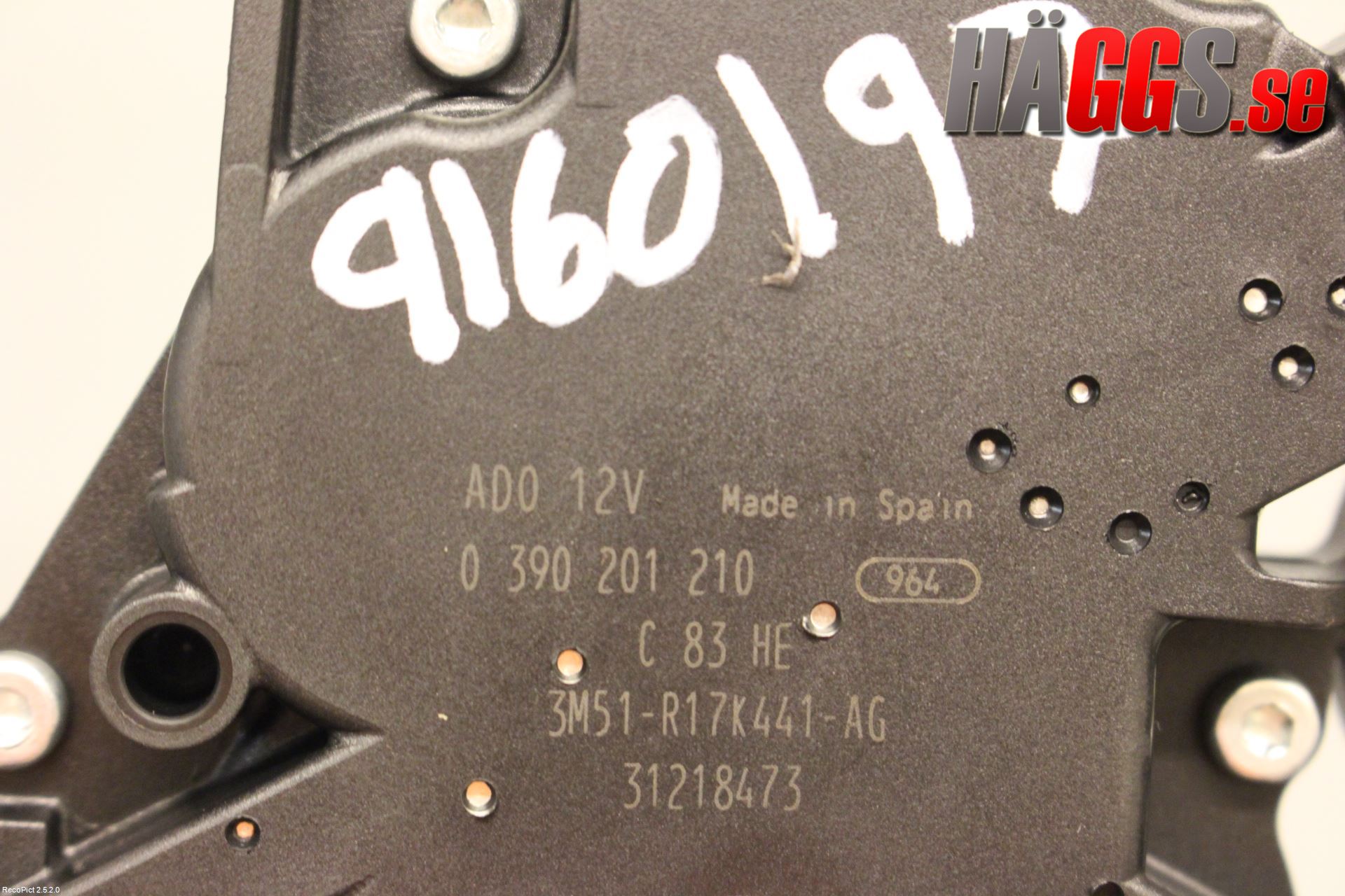 Volvo V50 08-12 Torkarmotor Baklucka