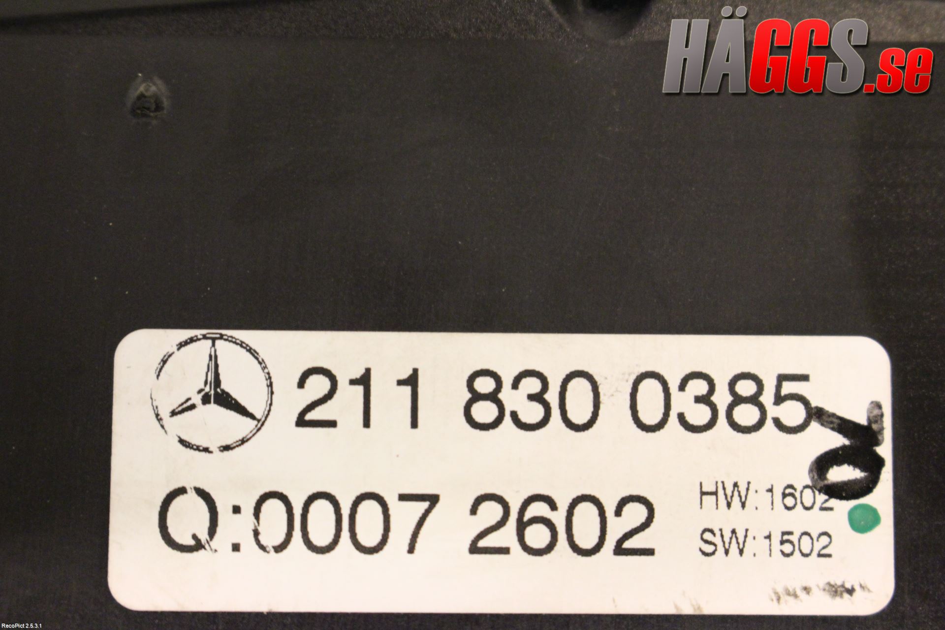 Mercedes-Benz MB E-KLASS (W211) 02-09 Ac Styrenhet Ac Manöveren