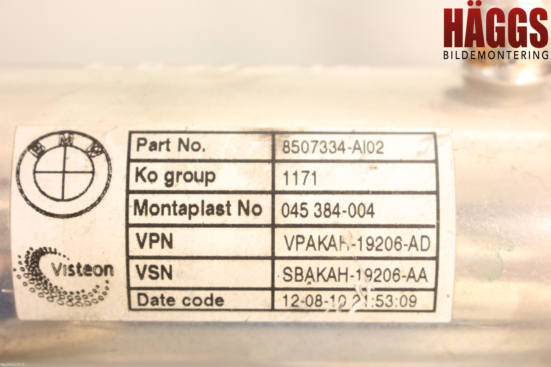 BMW X5 E70 07-13 Avgaskylare