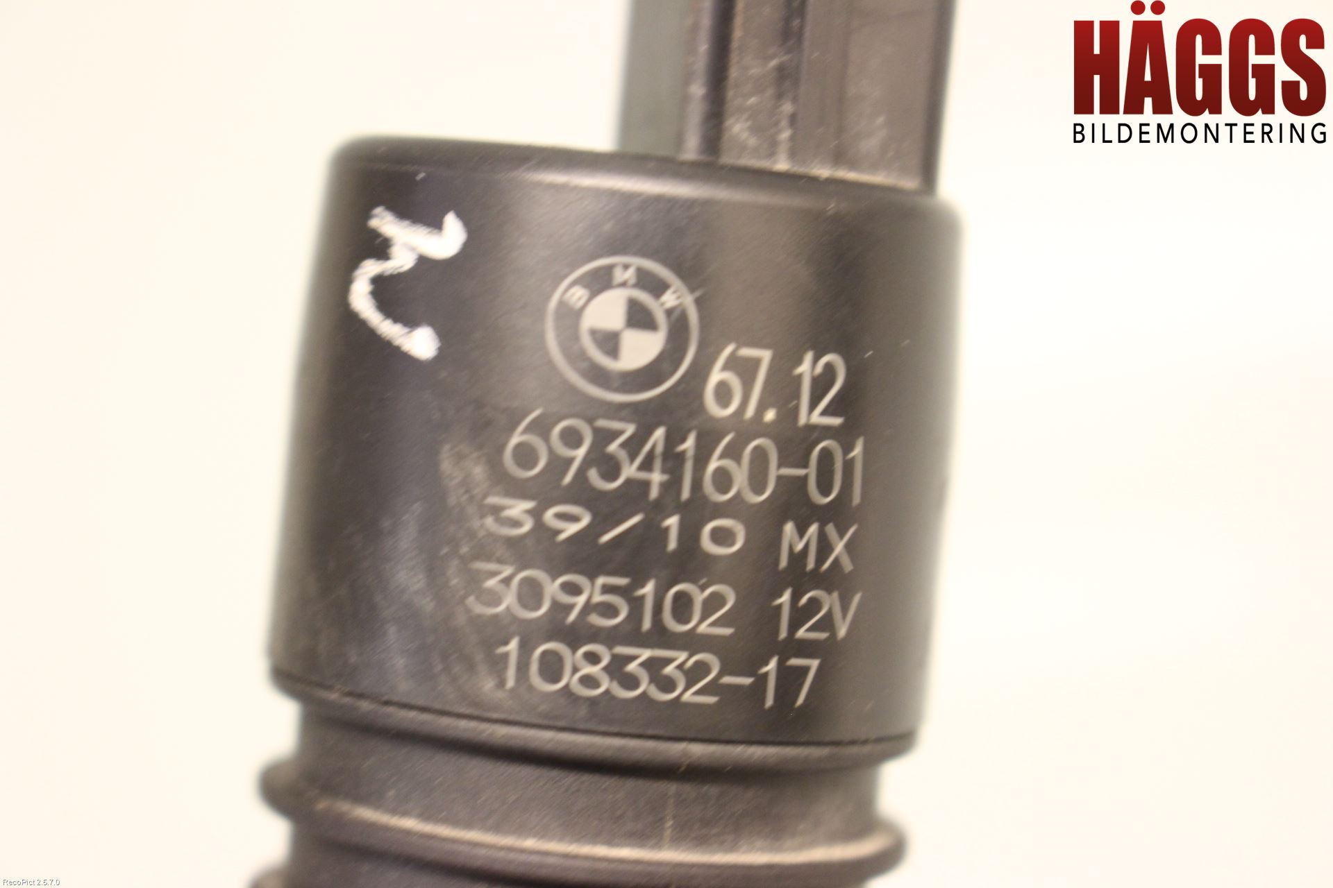 BMW X5 E70 07-13 Spolarpump Vindruta