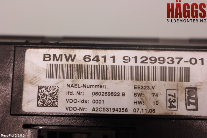 BMW 3 E90/91 SED/TOU 05-12 Ac Styrenhet Ac Manöveren