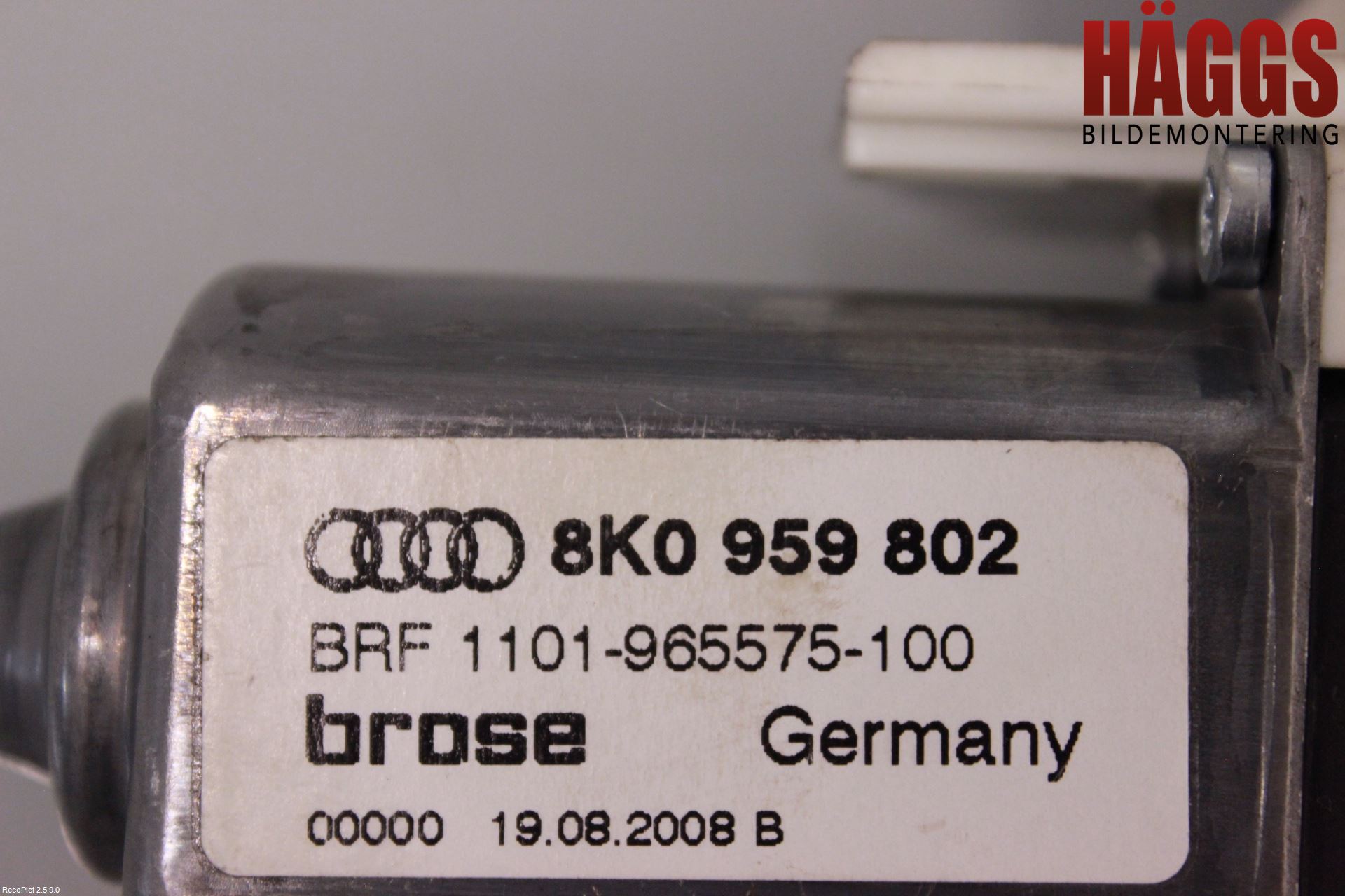 Audi A4/S4 08-11 Fönsterhissmotor