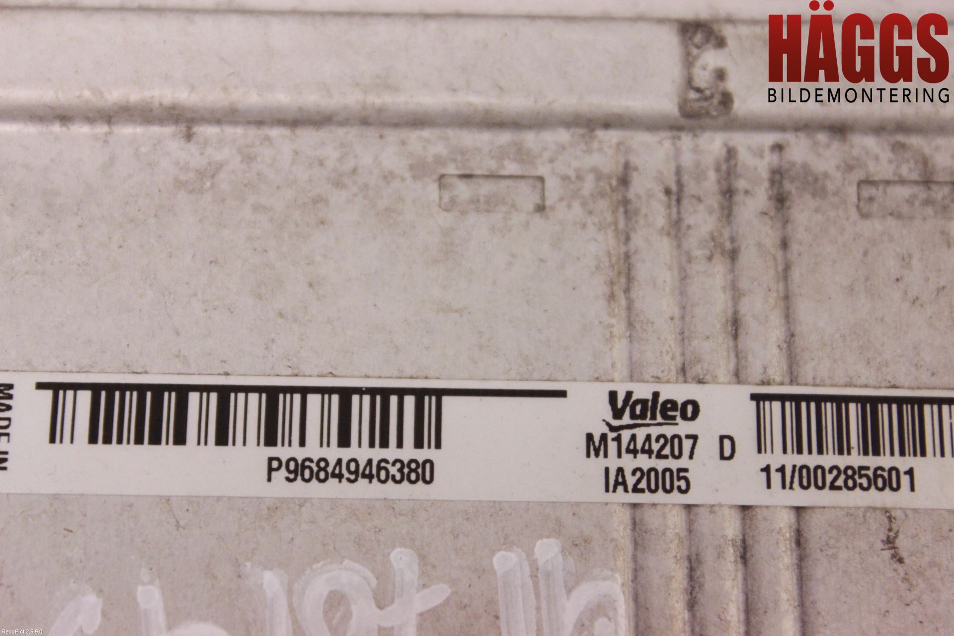 Peugeot 508 11-18 Laddluft-Intercooler Kyl