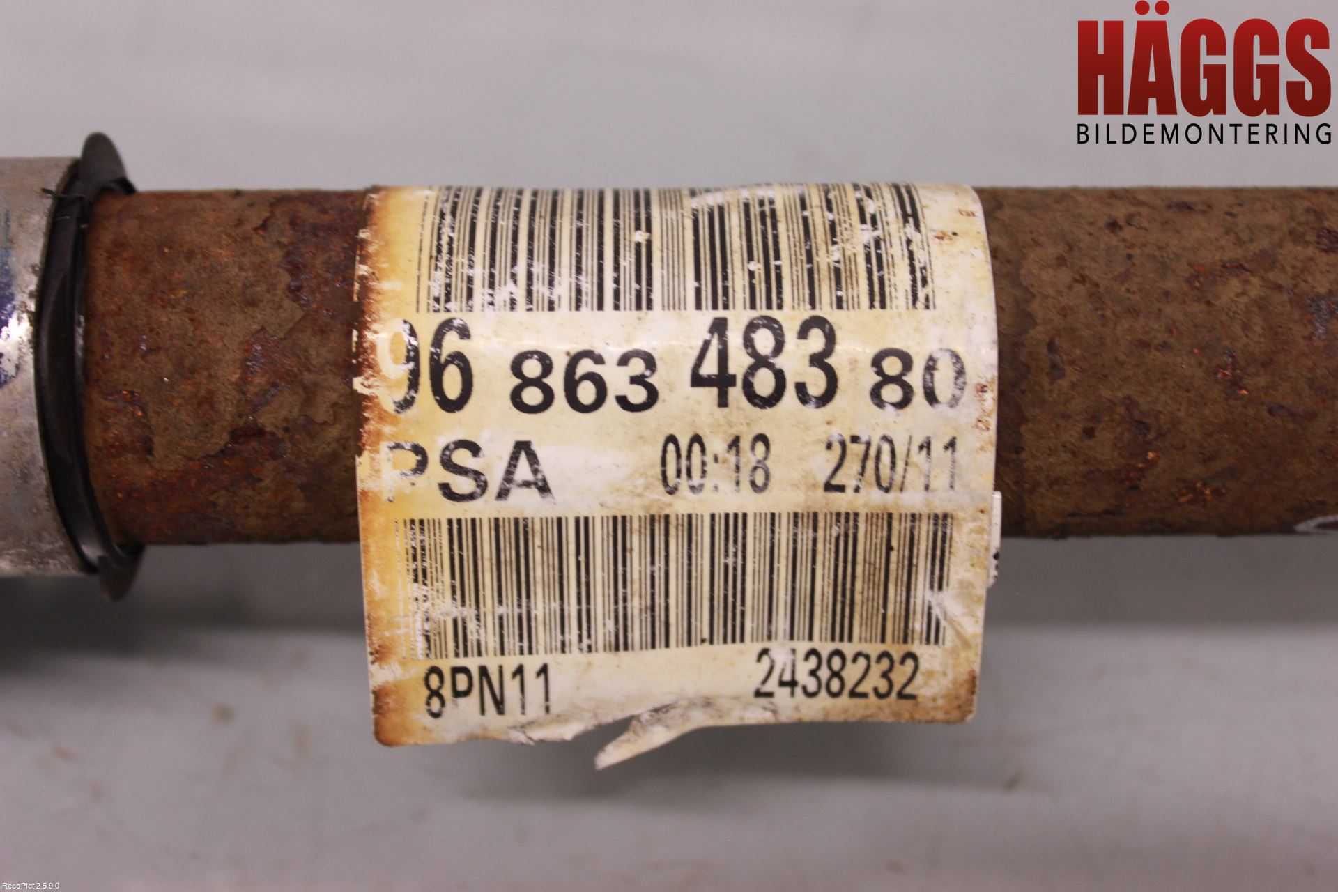 Peugeot 508 11-18 Drivaxel Fram Vänster