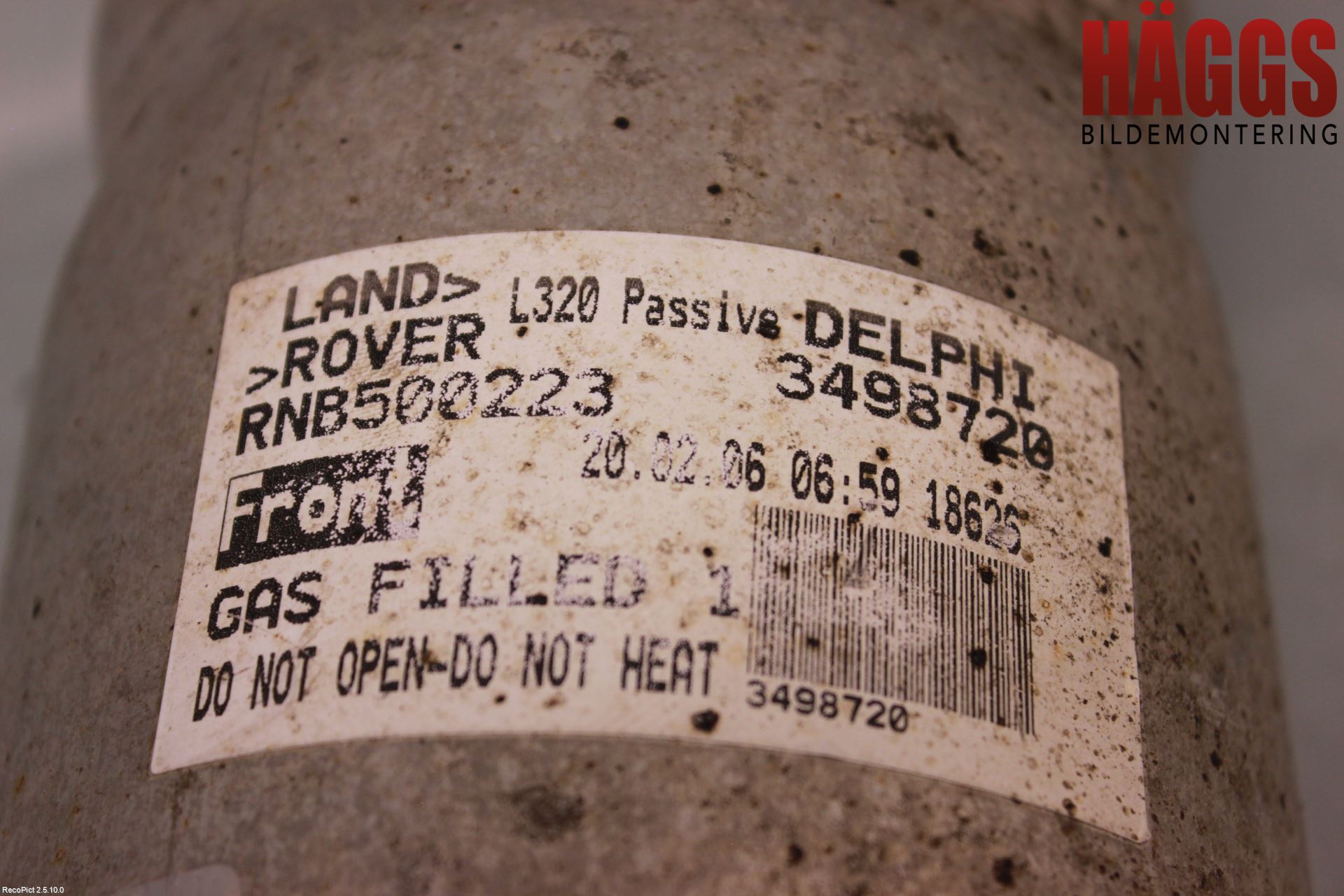 Landrover RANGE ROVER SPORT (L320) 05-09 Fjäderben Fram Vänster