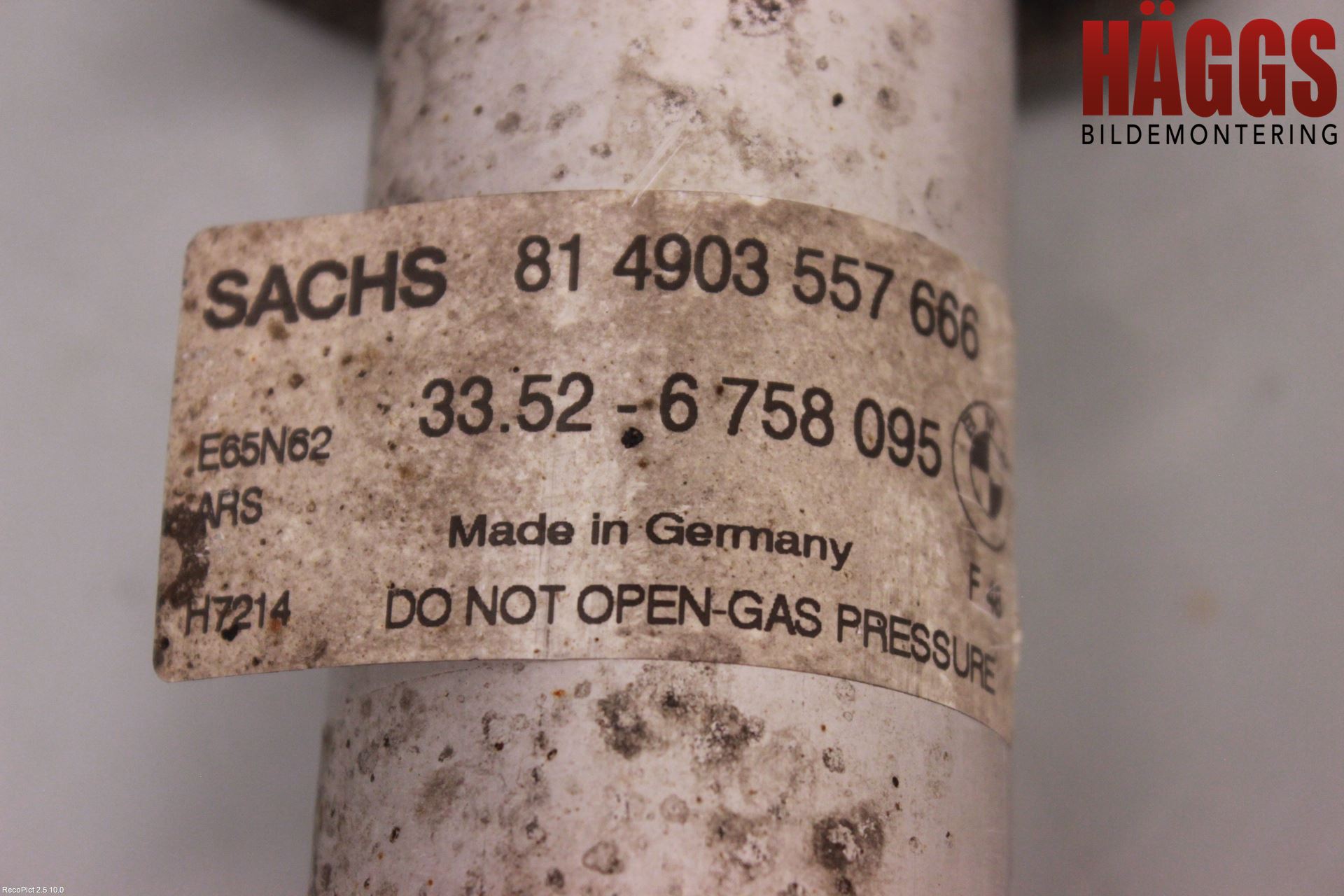 BMW 7 E65/66    00-08 Fjäderben Bak Vänster