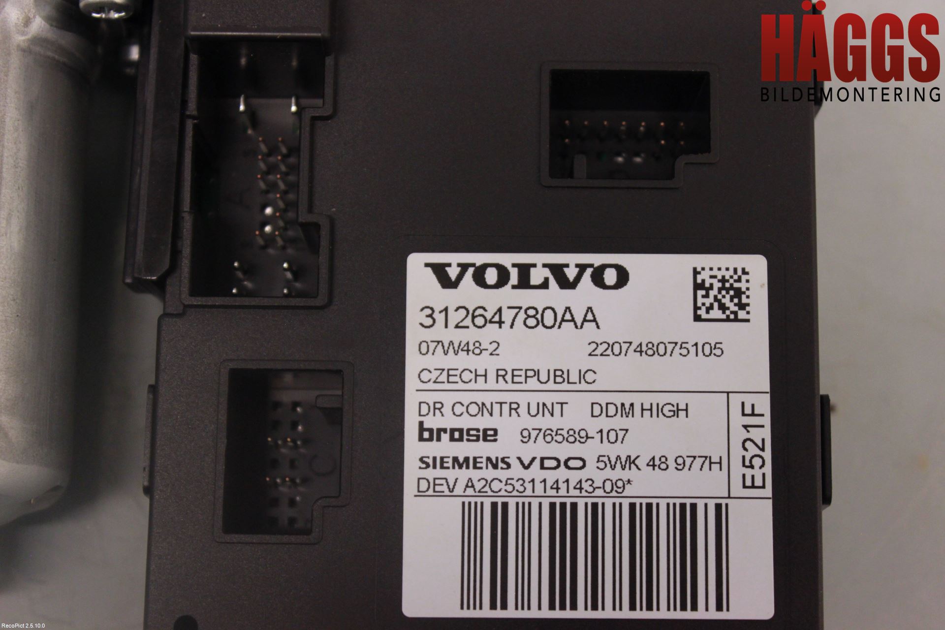 Volvo S40 08-12 Fönsterhissmotor