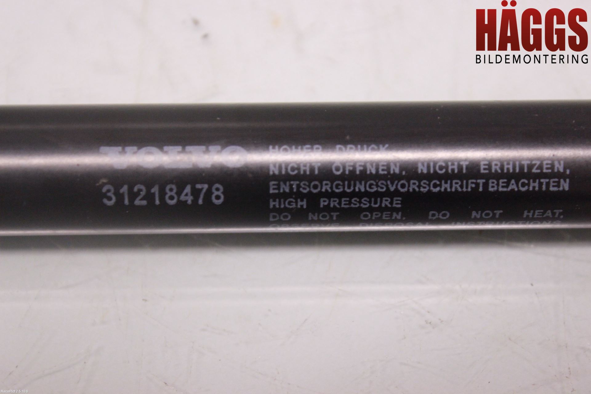 Volvo S40 08-12 Gasfjäder Motorhuv