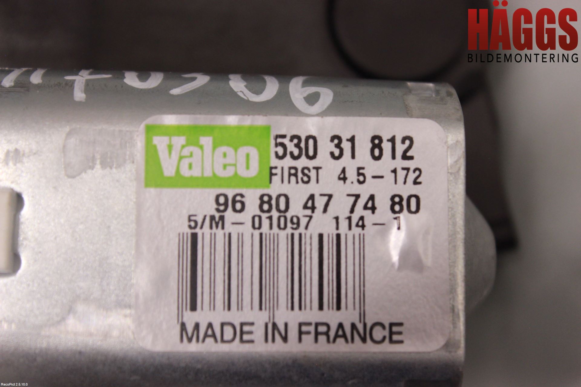 Citroen C4 II 11-18 Torkarmotor Baklucka
