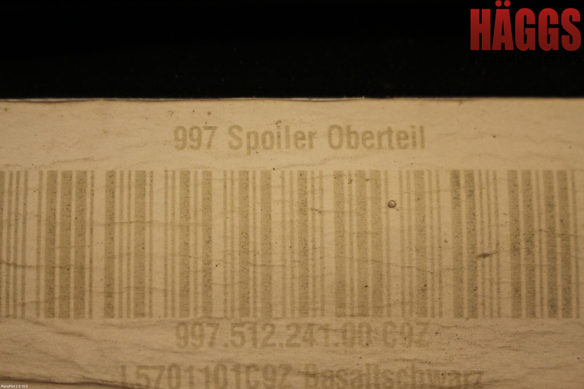 Porsche 911 64- Spoiler Baklucka