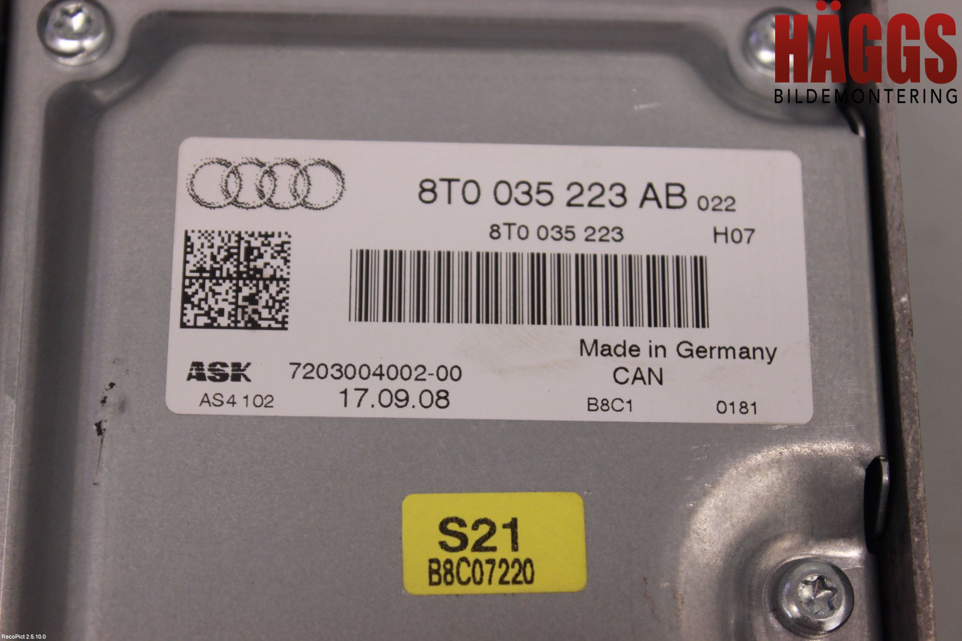 Audi A4/S4 08-11 Radio-Stereo Förstärkare