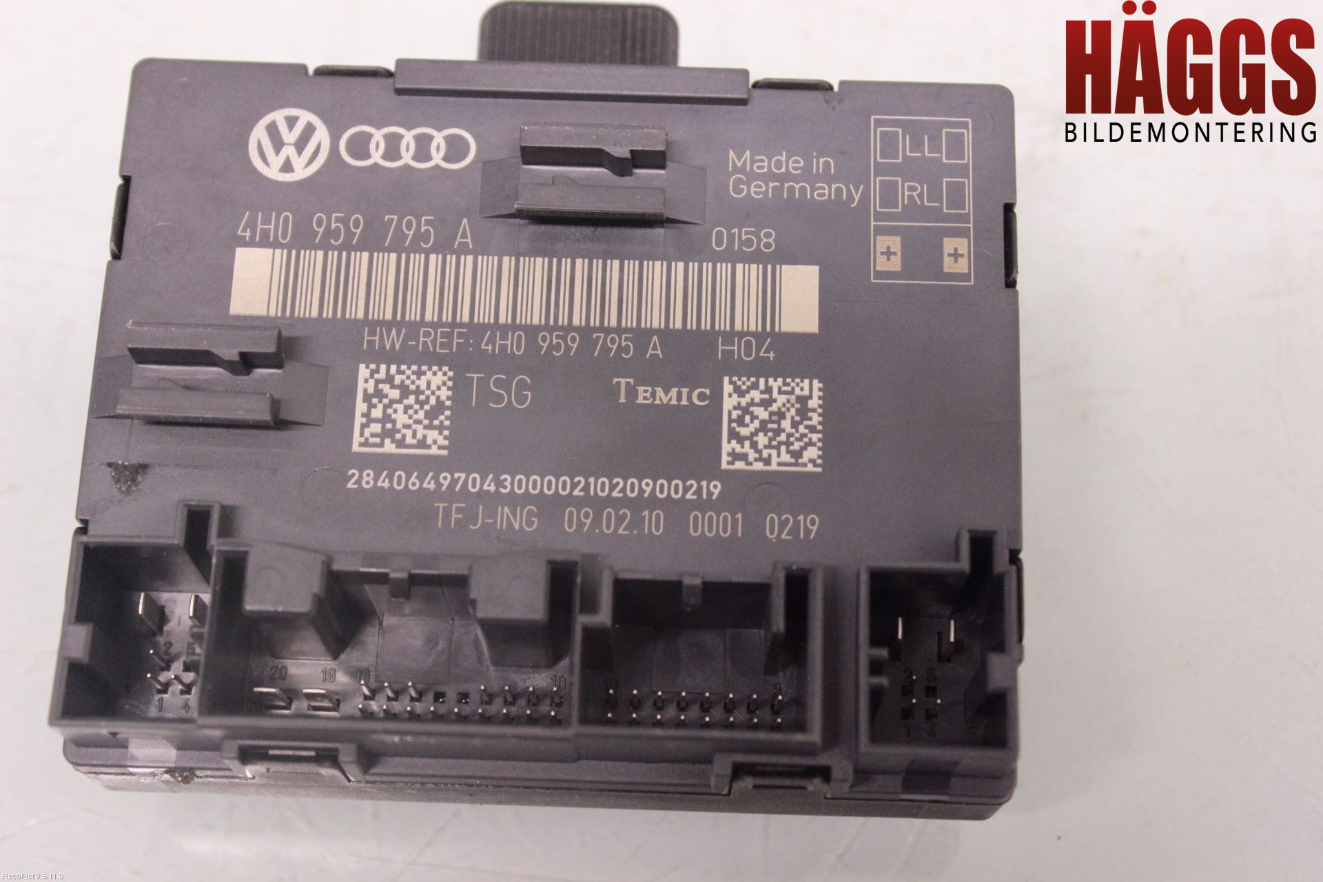 Audi A8/S8 4H 10-17 Styrenhet Dörr