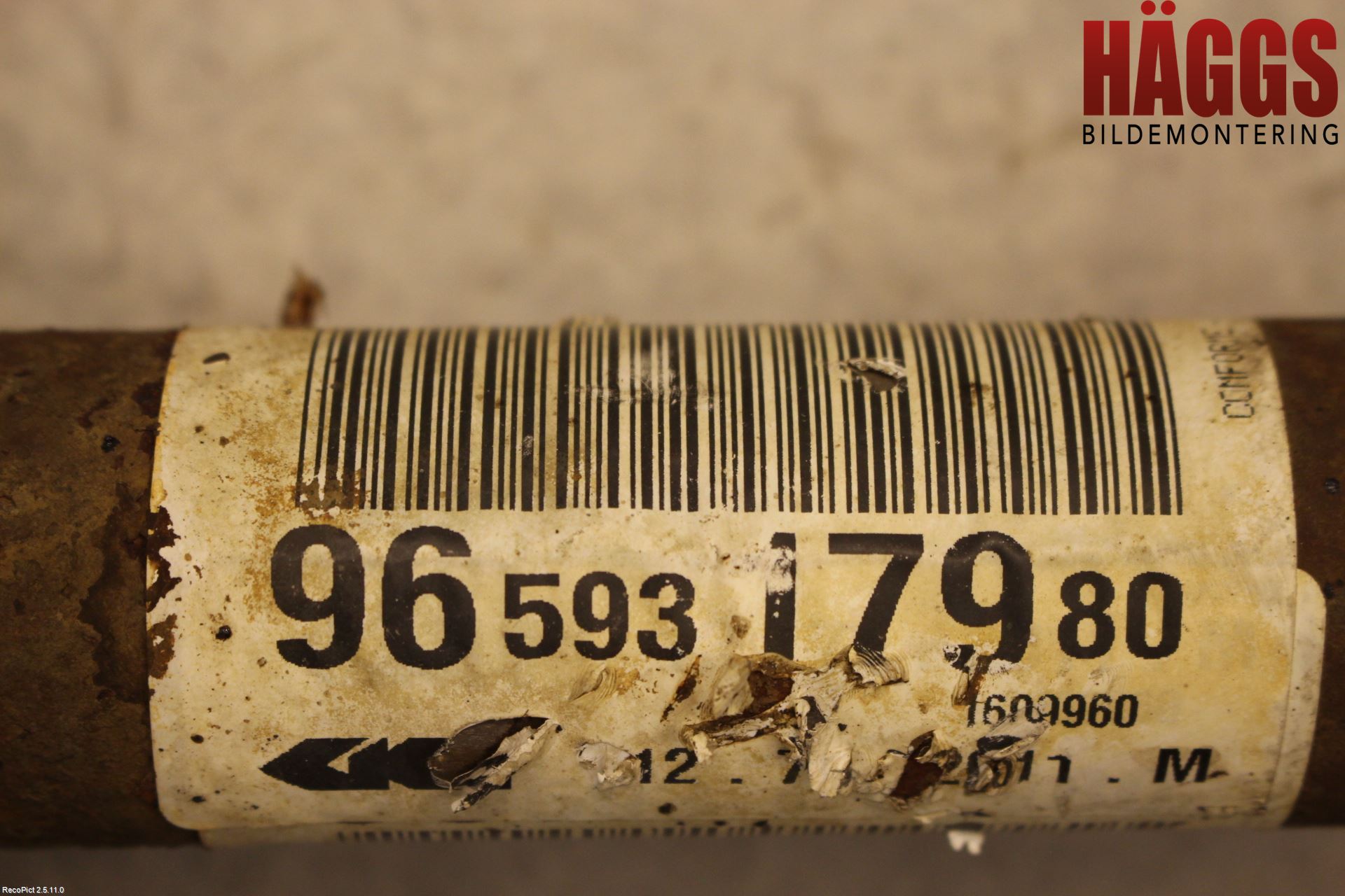 Peugeot 207 Drivaxel Fram Höger