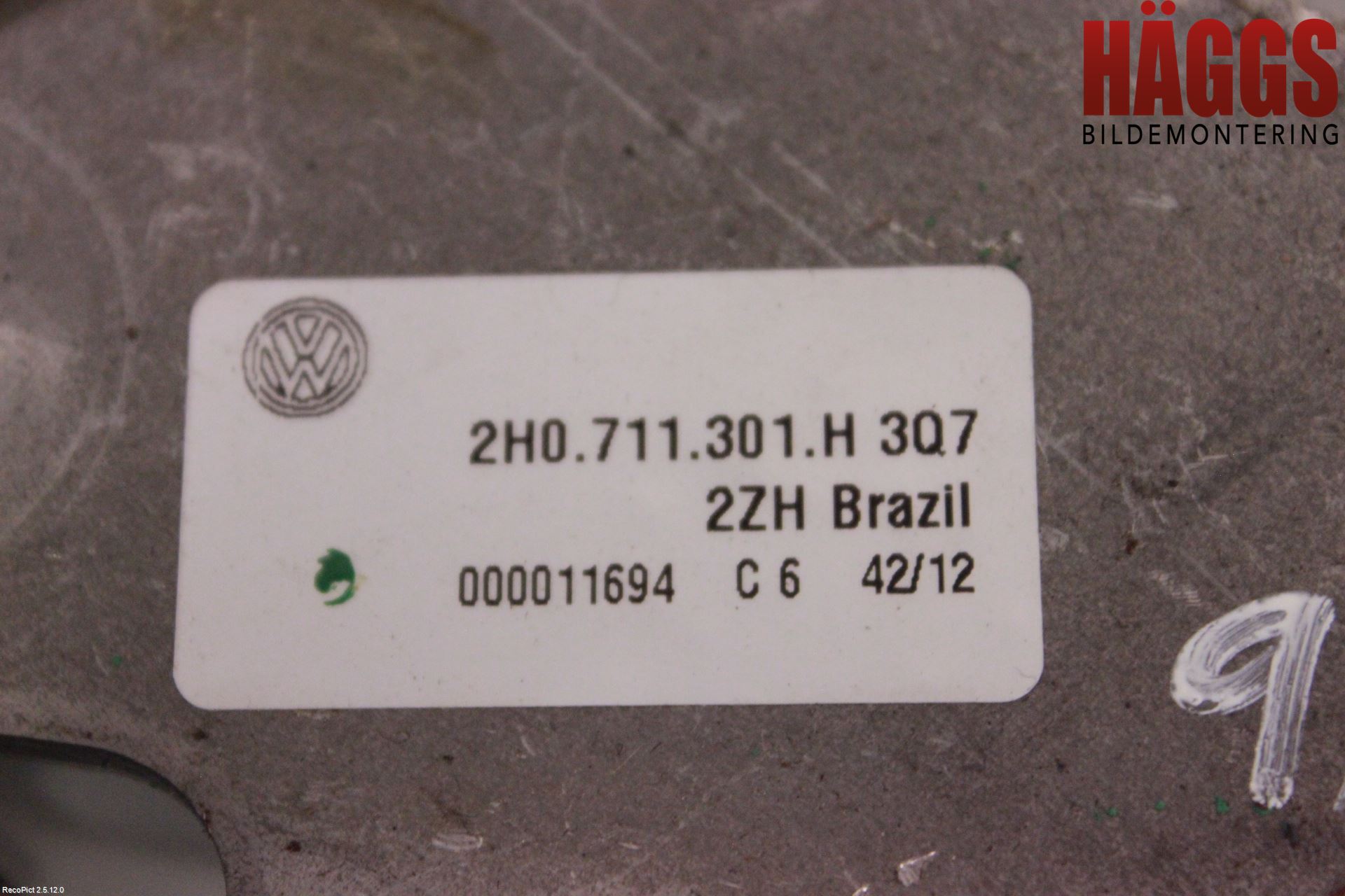 Volkswagen VW AMAROK 2H 10-22 Handbromsspak