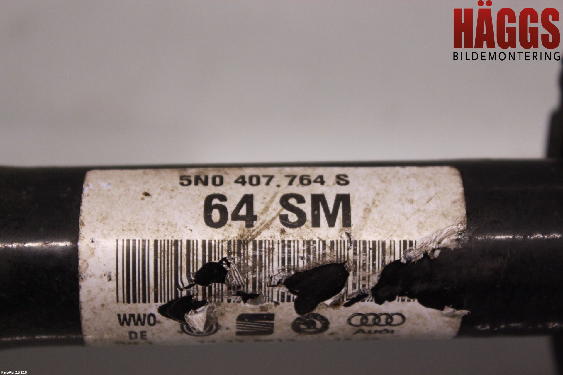 Volkswagen VW TIGUAN 07-16 Drivaxel Fram Höger