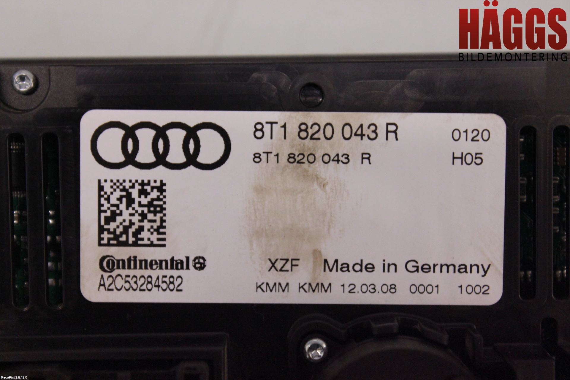 Audi A4/S4 08-11 Ac Styrenhet Ac Manöveren