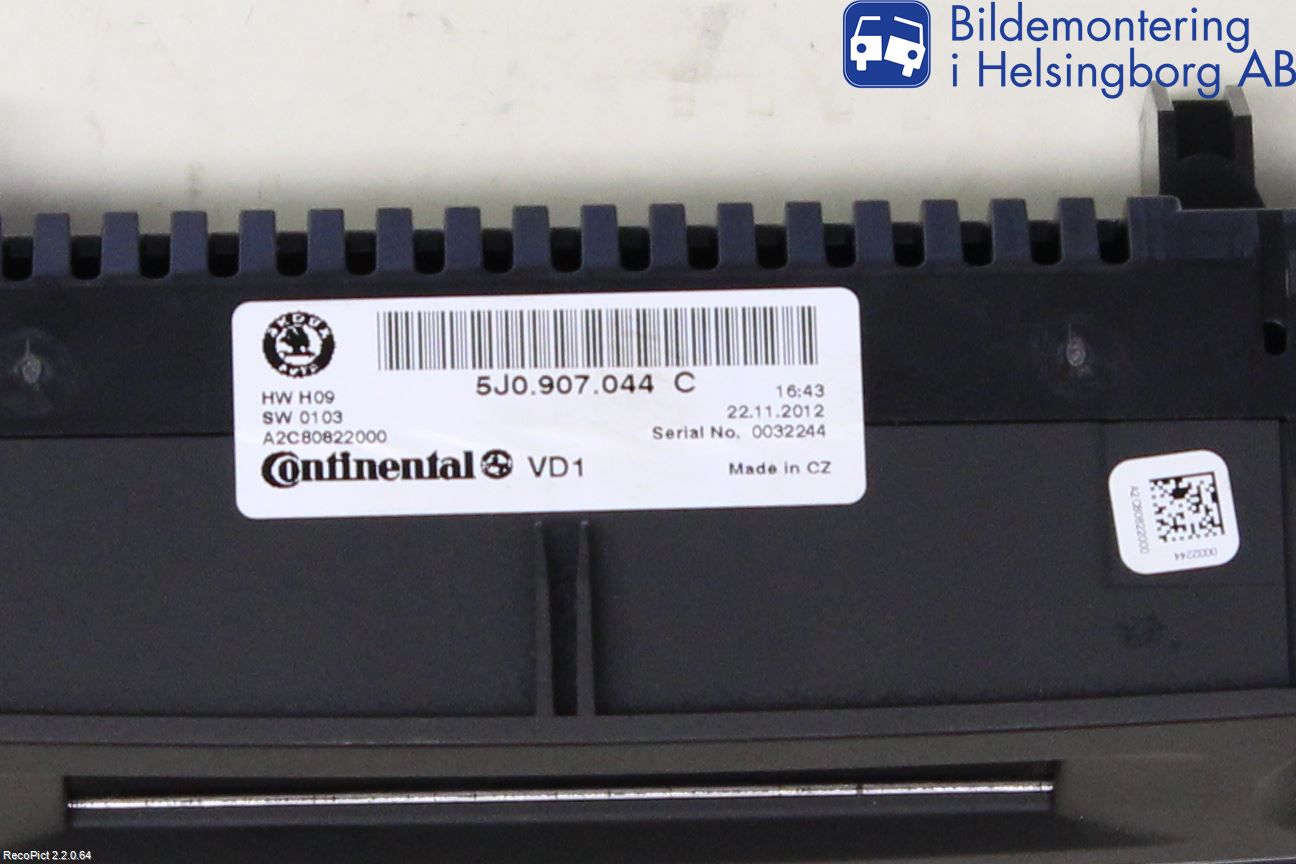 Skoda FABIA 07-14 Ac Styrenhet Ac Manöveren